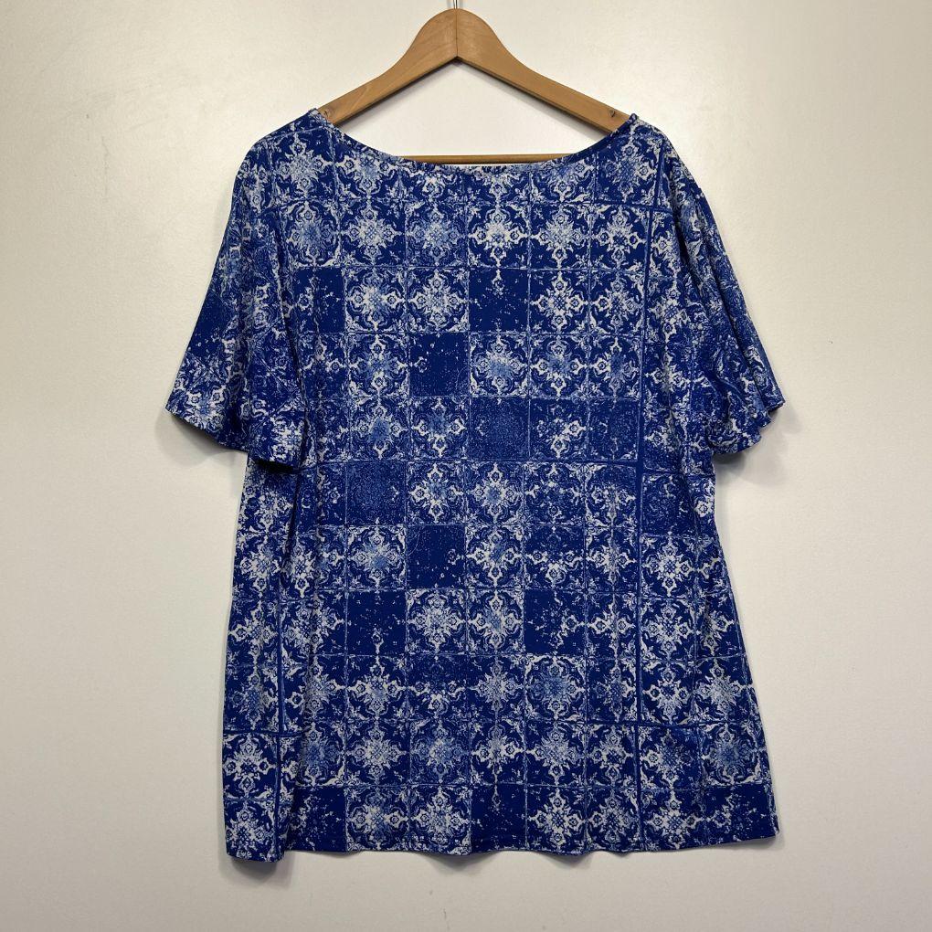 Regatta Woman Blue Print Top - Size L - Image 3