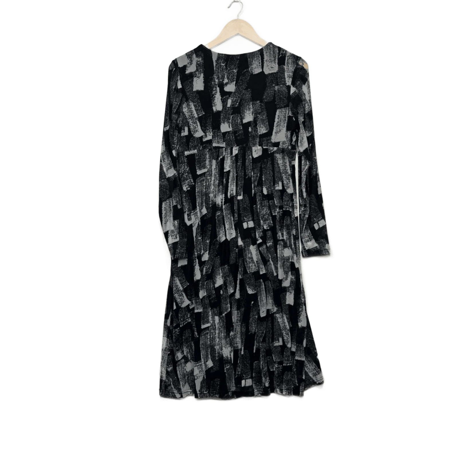 Regatta Womens Black Long Sleeve Midi V-Neck Dress Size 12 - Image 2