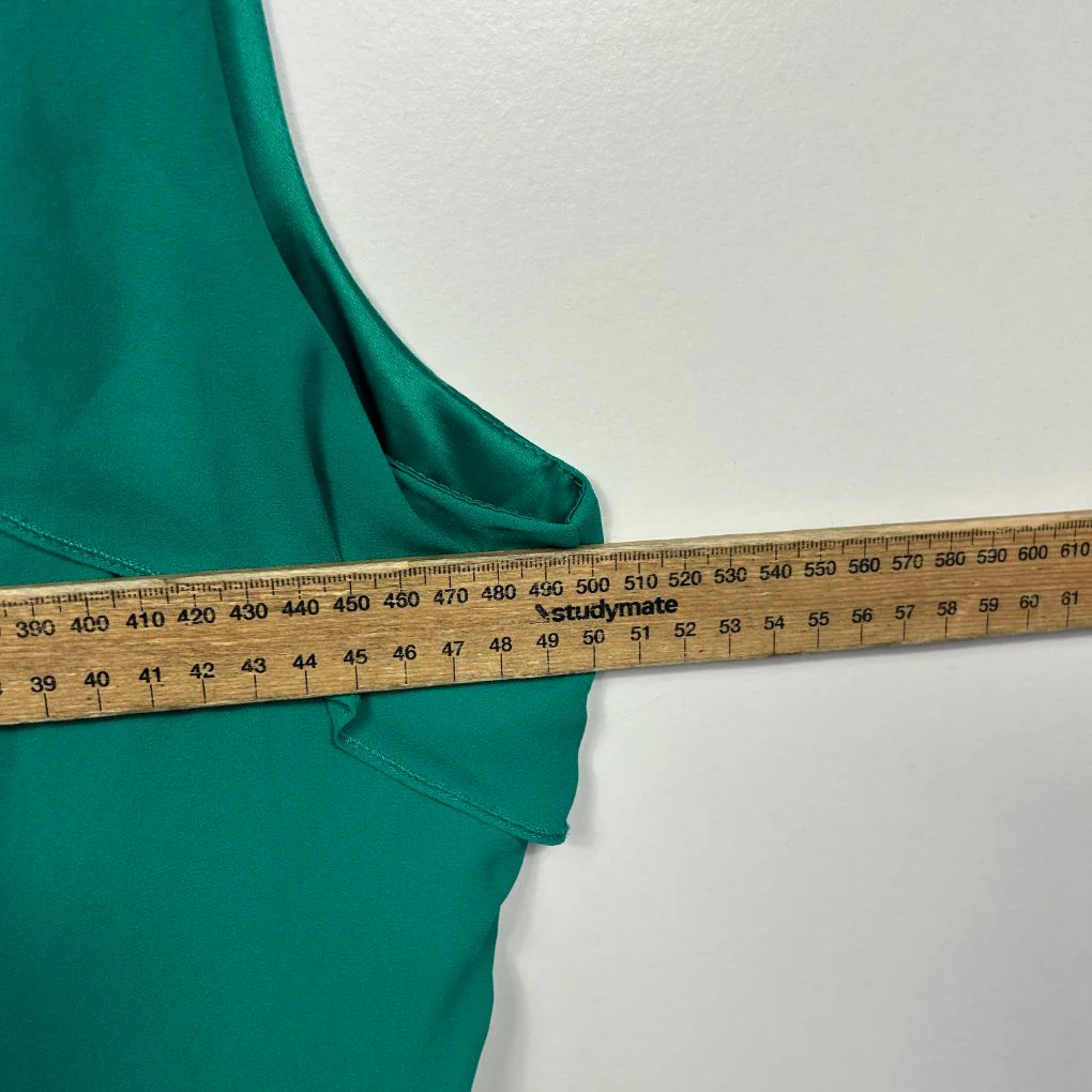 Review Green Sleeveless Dress - Size 16 - Image 5