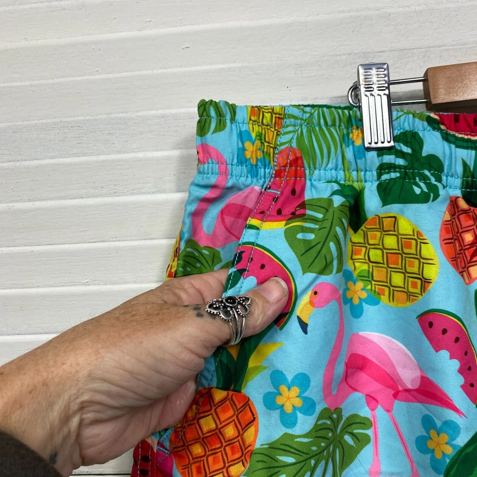 Riley Adams Board Shorts Mens Size 3XL Pockets Holiday Cruise Travel Tropical - Image 3