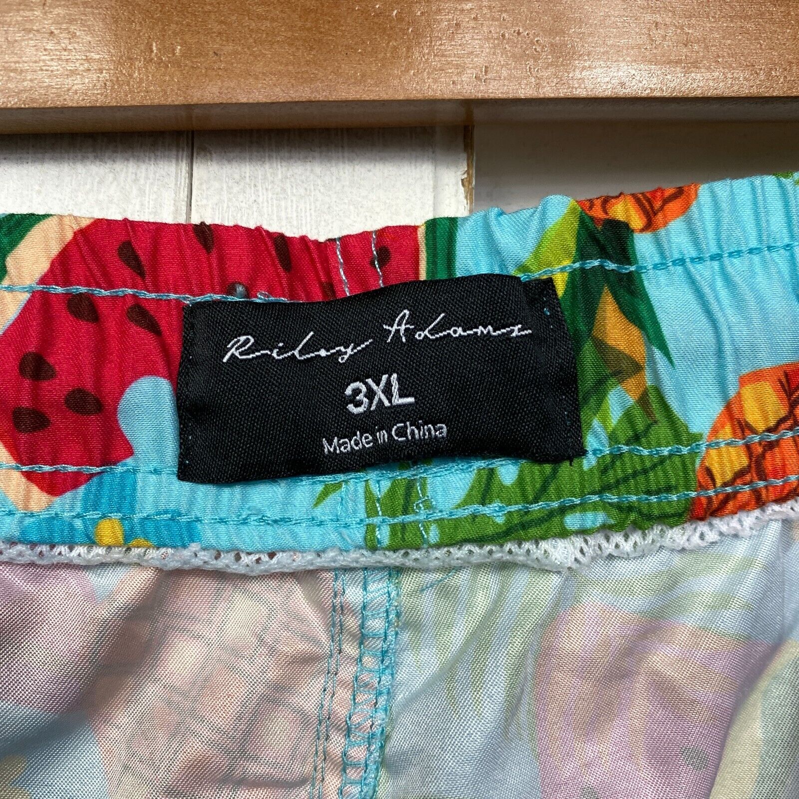 Riley Adams Board Shorts Mens Size 3XL Pockets Holiday Cruise Travel Tropical - Image 4