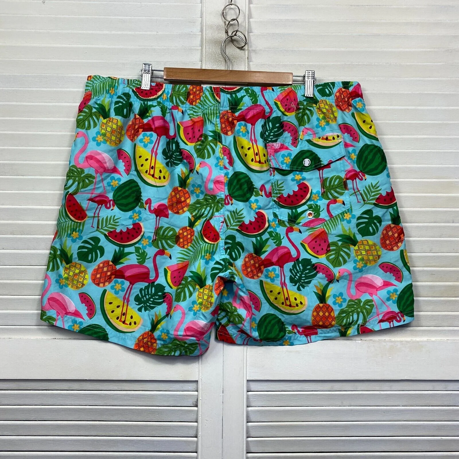 Riley Adams Board Shorts Mens Size 3XL Pockets Holiday Cruise Travel Tropical - Image 8