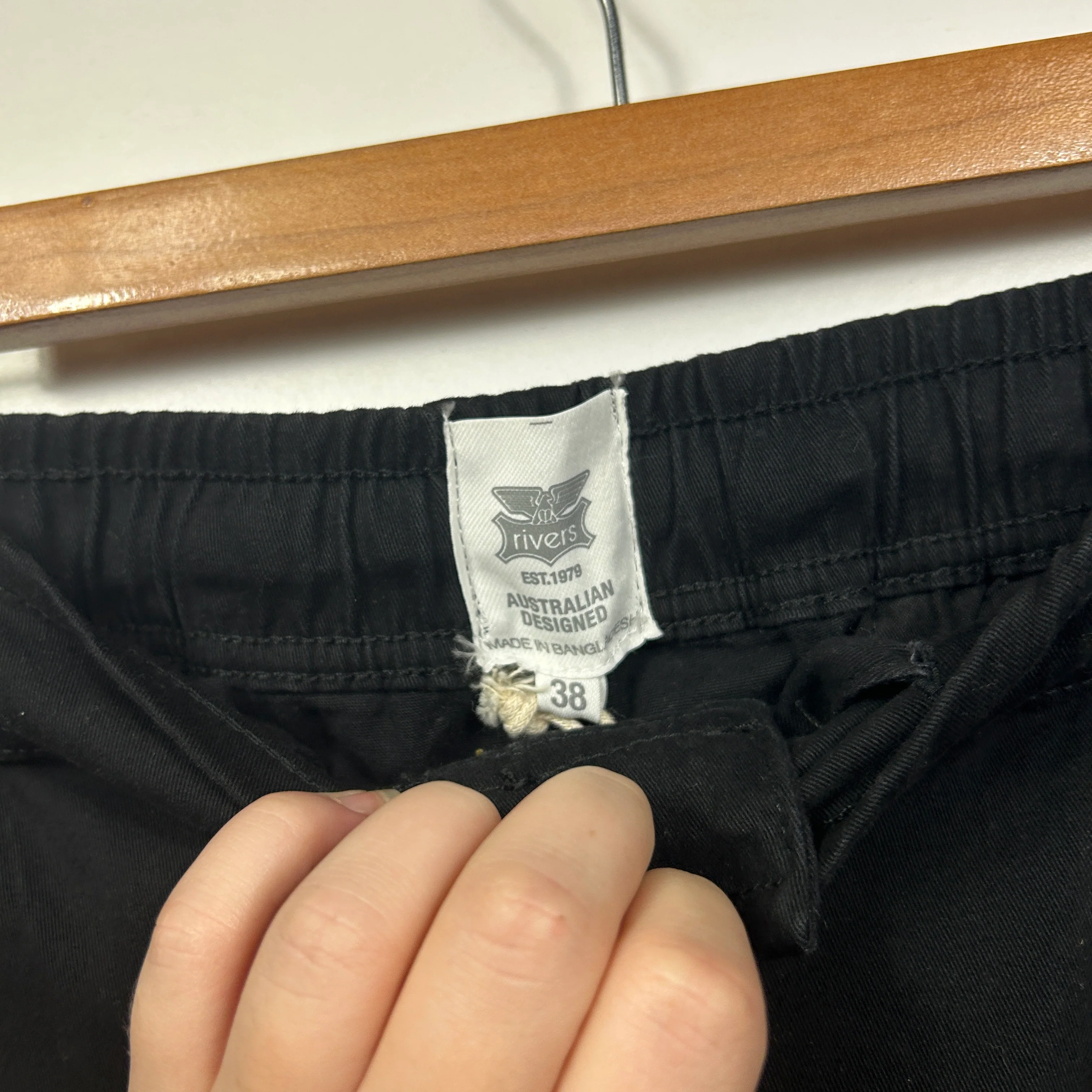 Rivers Black Mens Pants - Size 38 - Image 2
