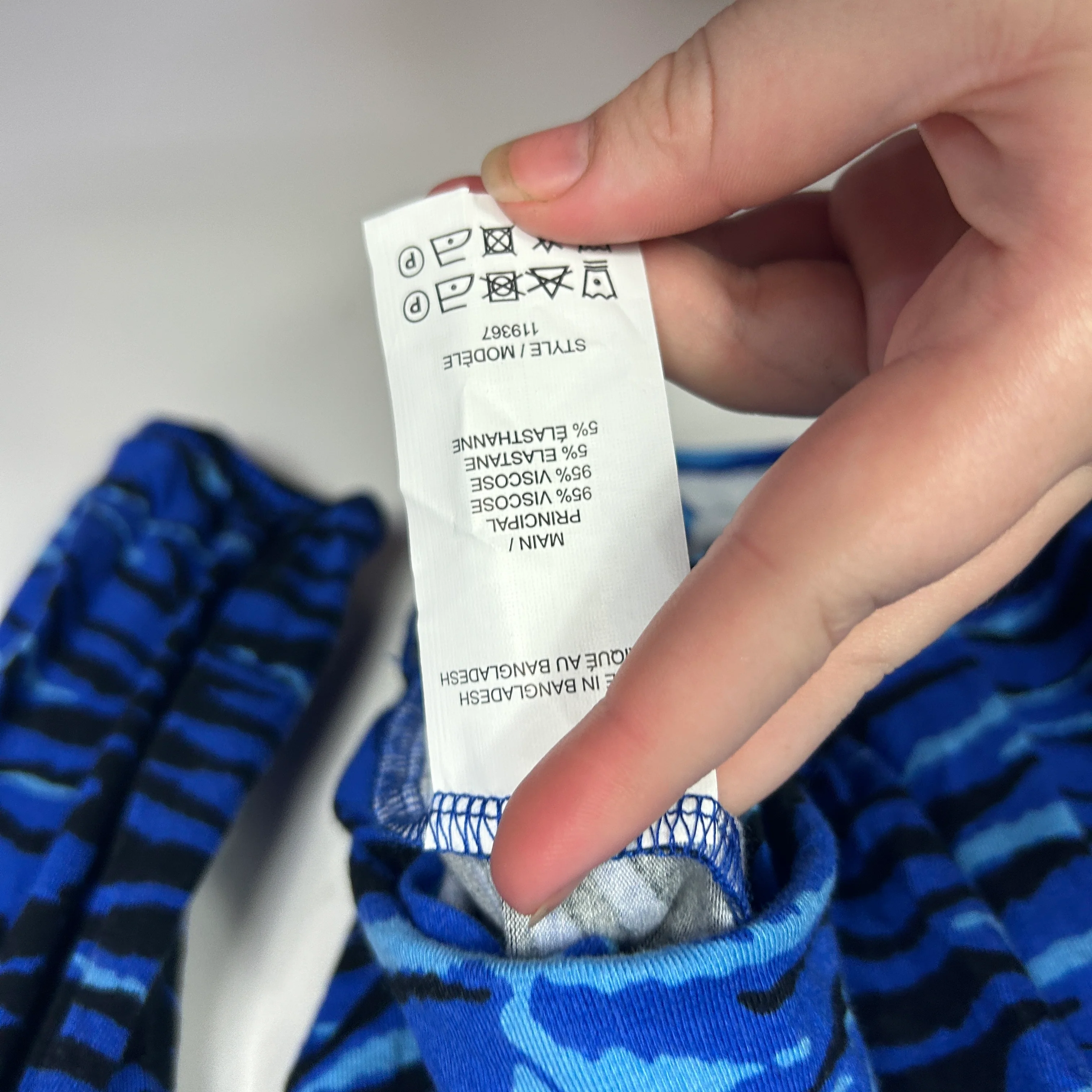 Rivers Blue Animal Print Top - Size 20 - Image 3