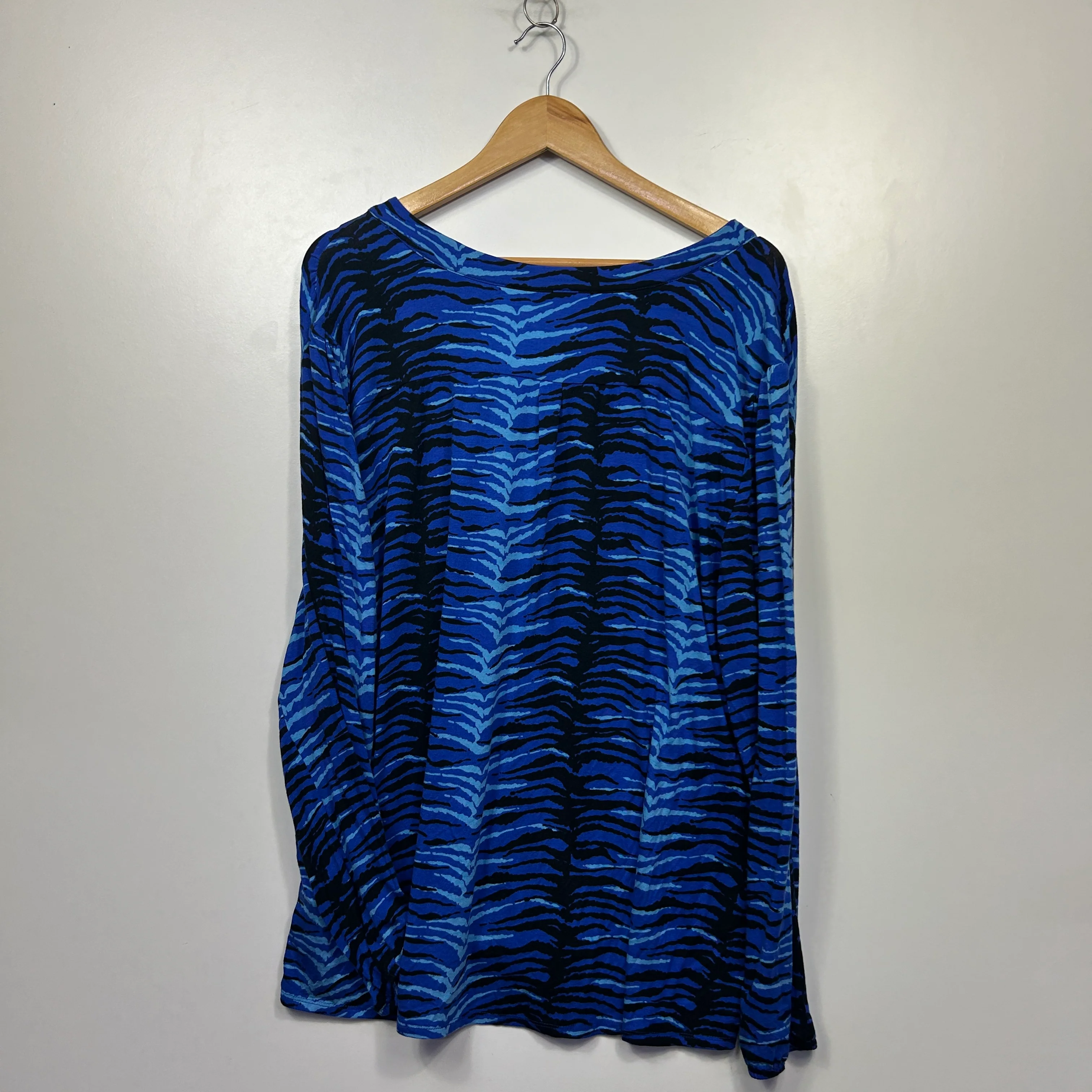 Rivers Blue Animal Print Top - Size 20 - Image 4