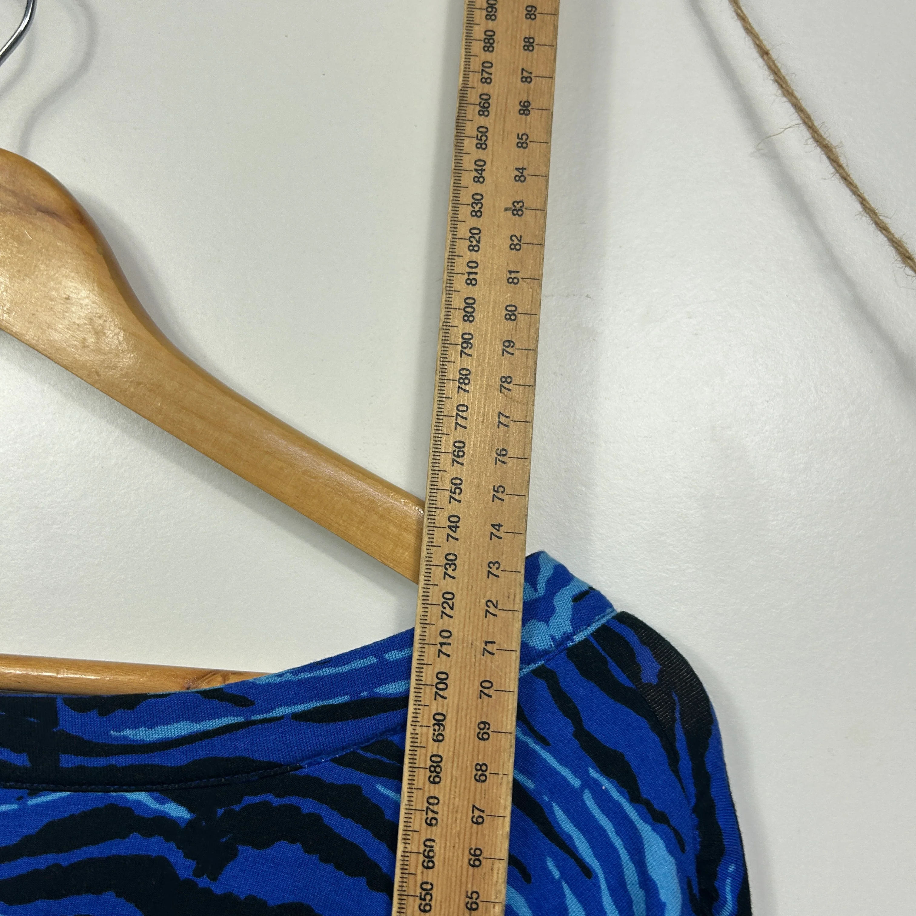 Rivers Blue Animal Print Top - Size 20 - Image 5