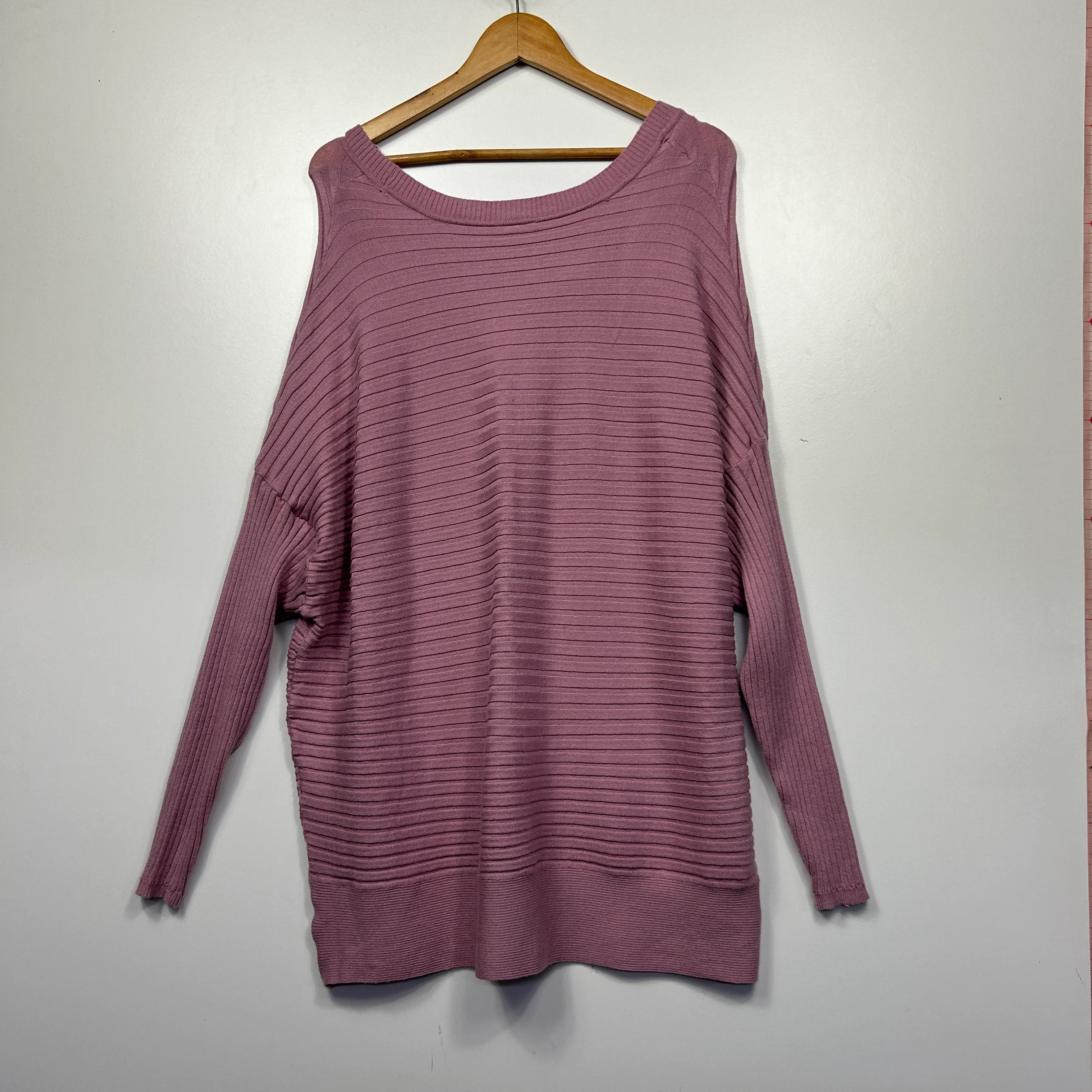 Rivers Dusty Mauve Ribbed Knit Sweater - Size 2XL - Image 4