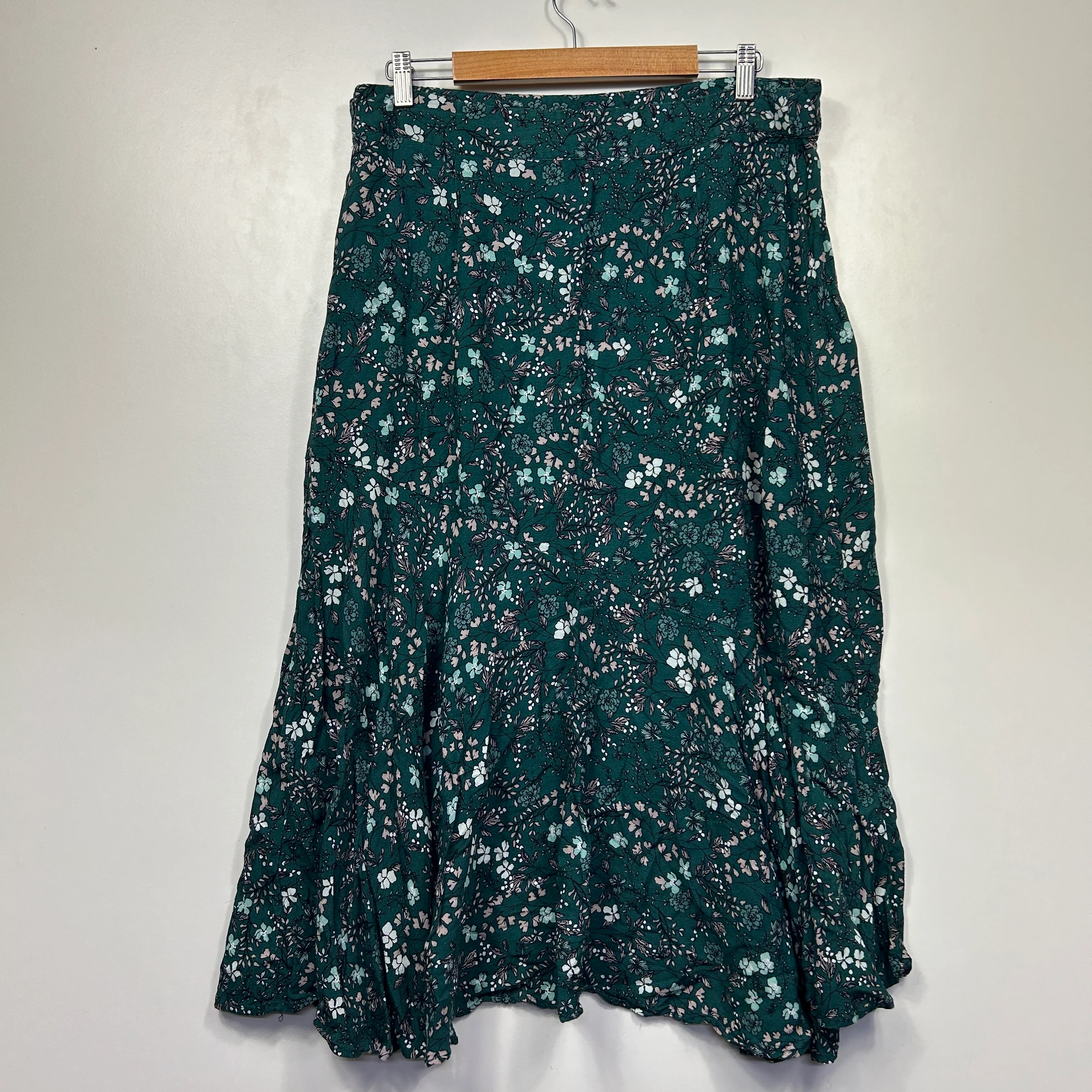 Rivers Green Floral Midi Boho Skirt - Size 16 - Image 3