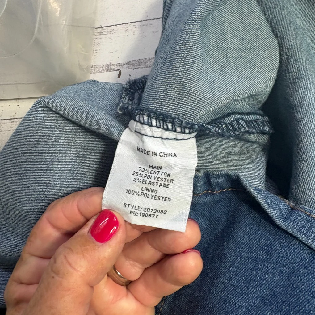 Rockmans Blue Denim Button-Front Skirt - Size 22 - Image 4