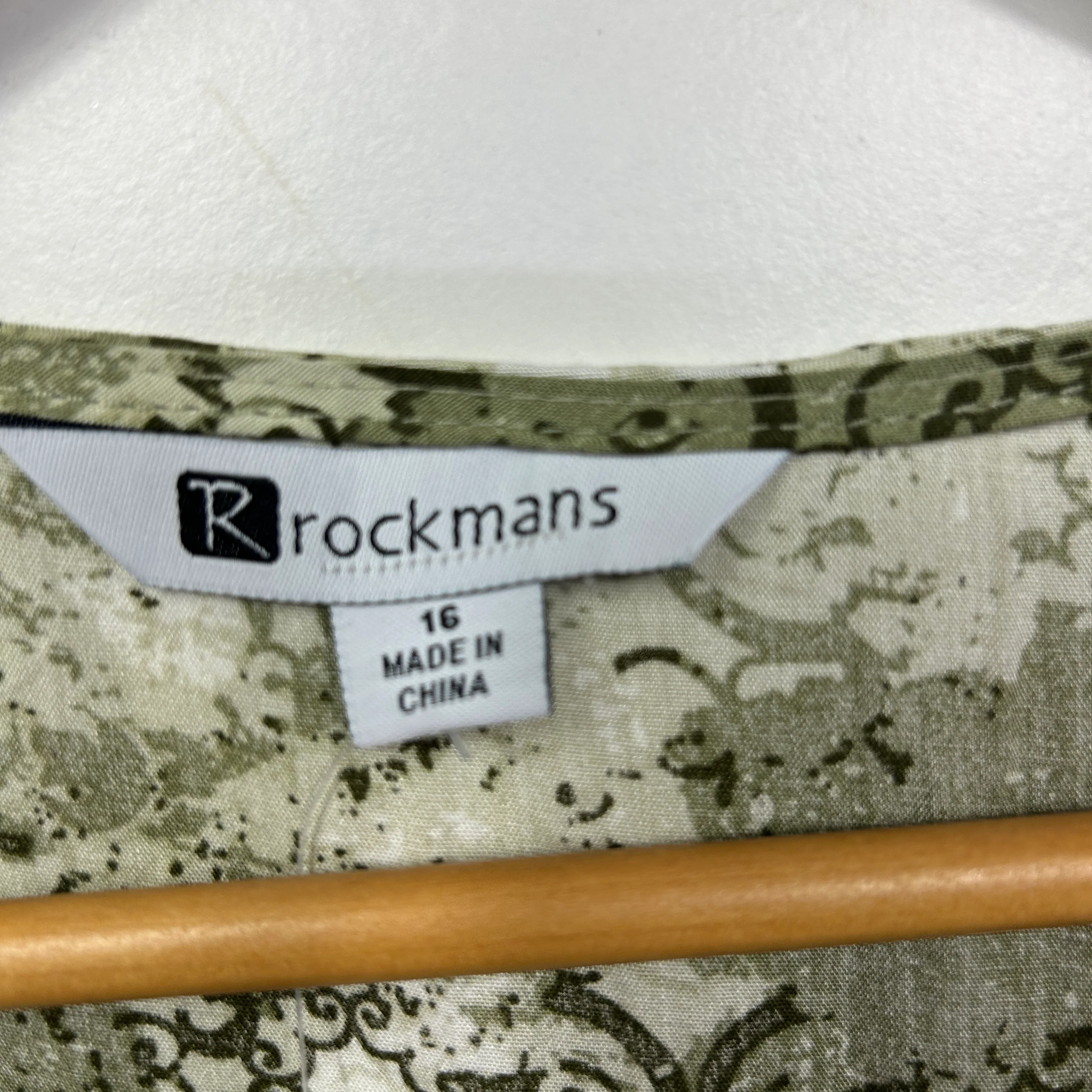 Rockmans Green Smock Top - Size 16 - Image 3