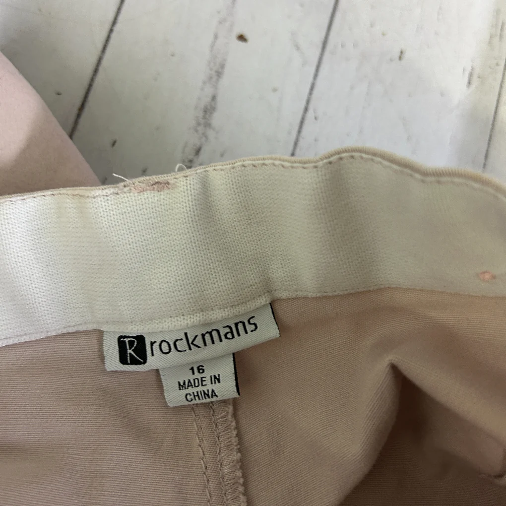 Rockmans Pink Chino Shorts - Size 16 - Image 2