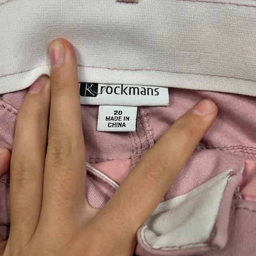 Rockmans Pink Chino Shorts - Size 20 - Image 3