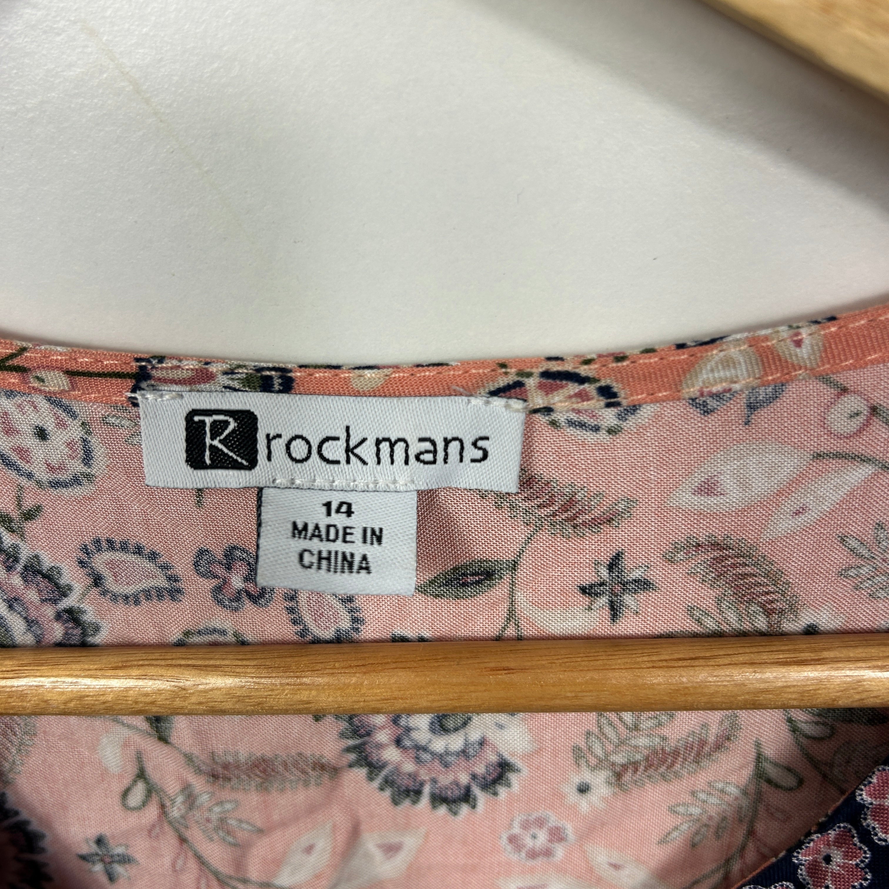 Rockmans Pink Paisley Print Boho Maxi Dress - Size 14 - Image 3