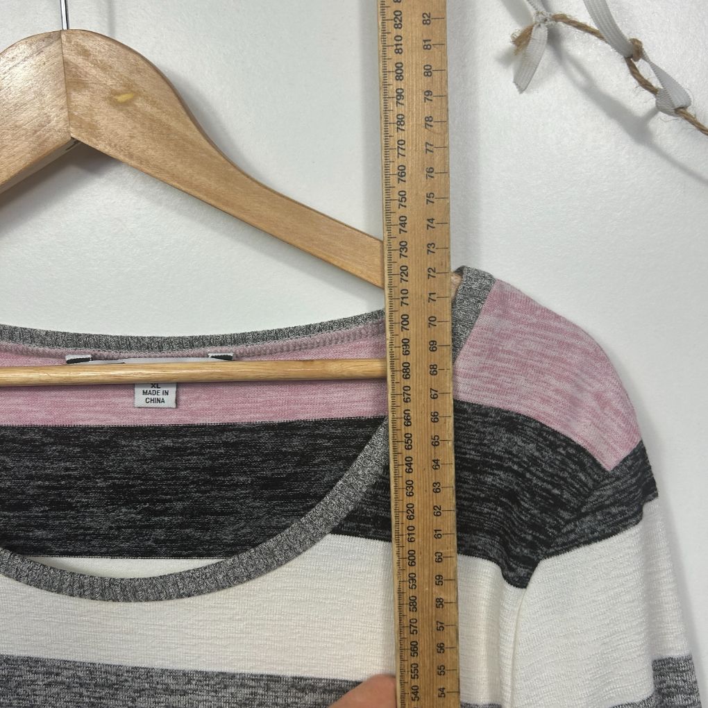 Rockmans Pink Striped Top - Size XL - Image 6