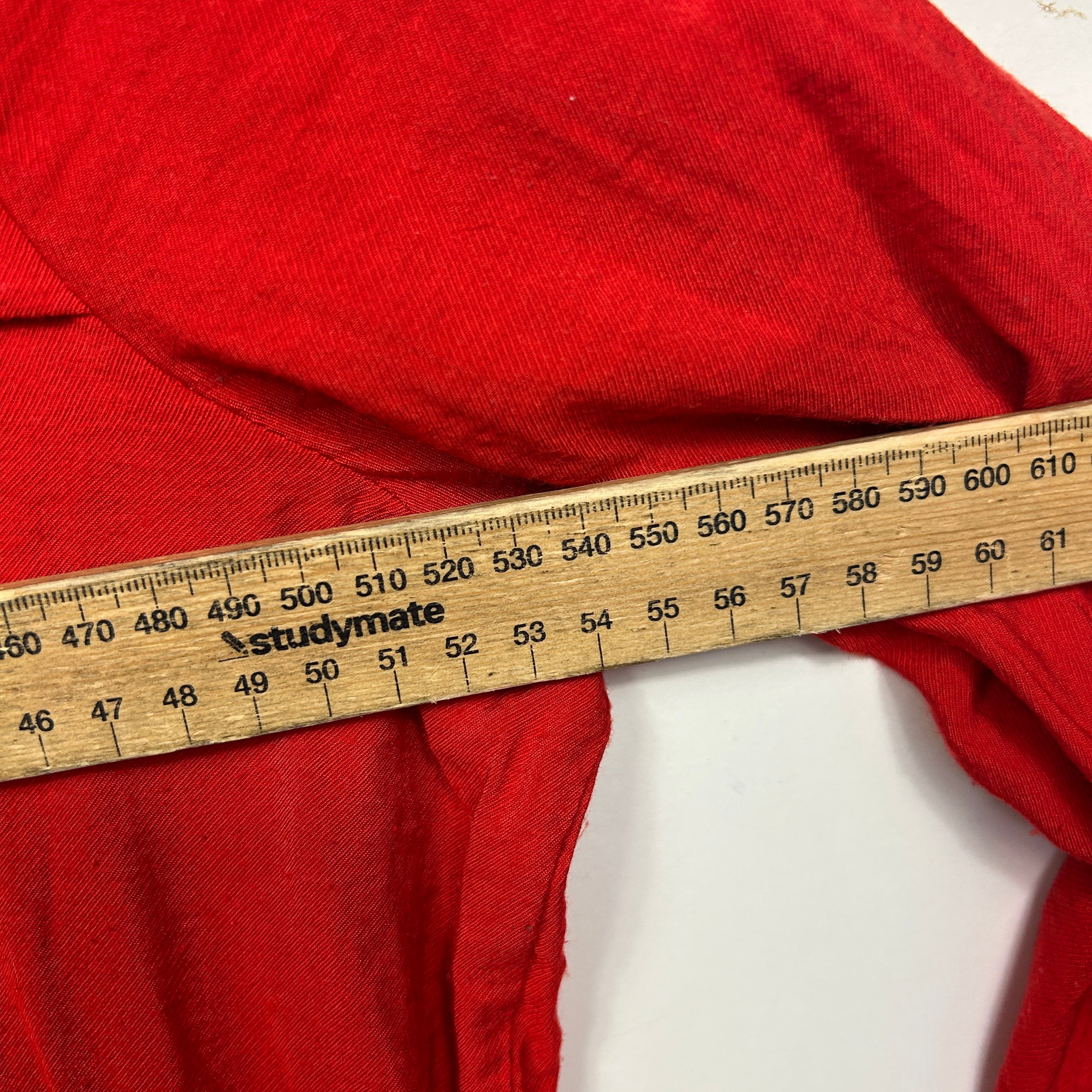 Rockmans Red Lightweight Jacket Top - Size 14 - Image 6