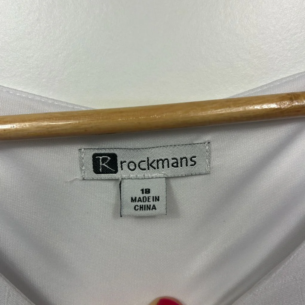 Rockmans White Top - Size 18 - Image 3