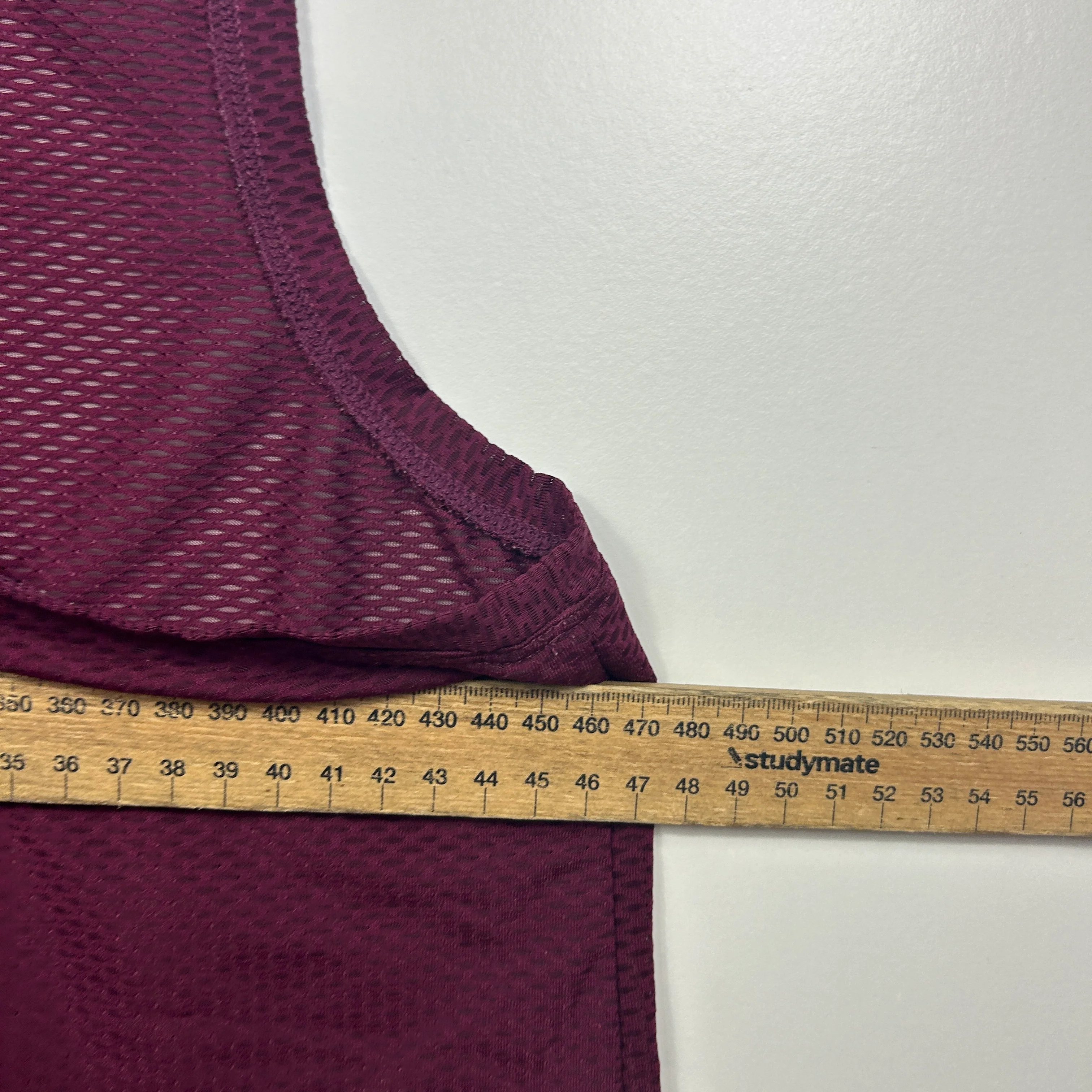 Rockwear Burgundy Textured Sleeveless Activewear Top - Size 14 - Image 7