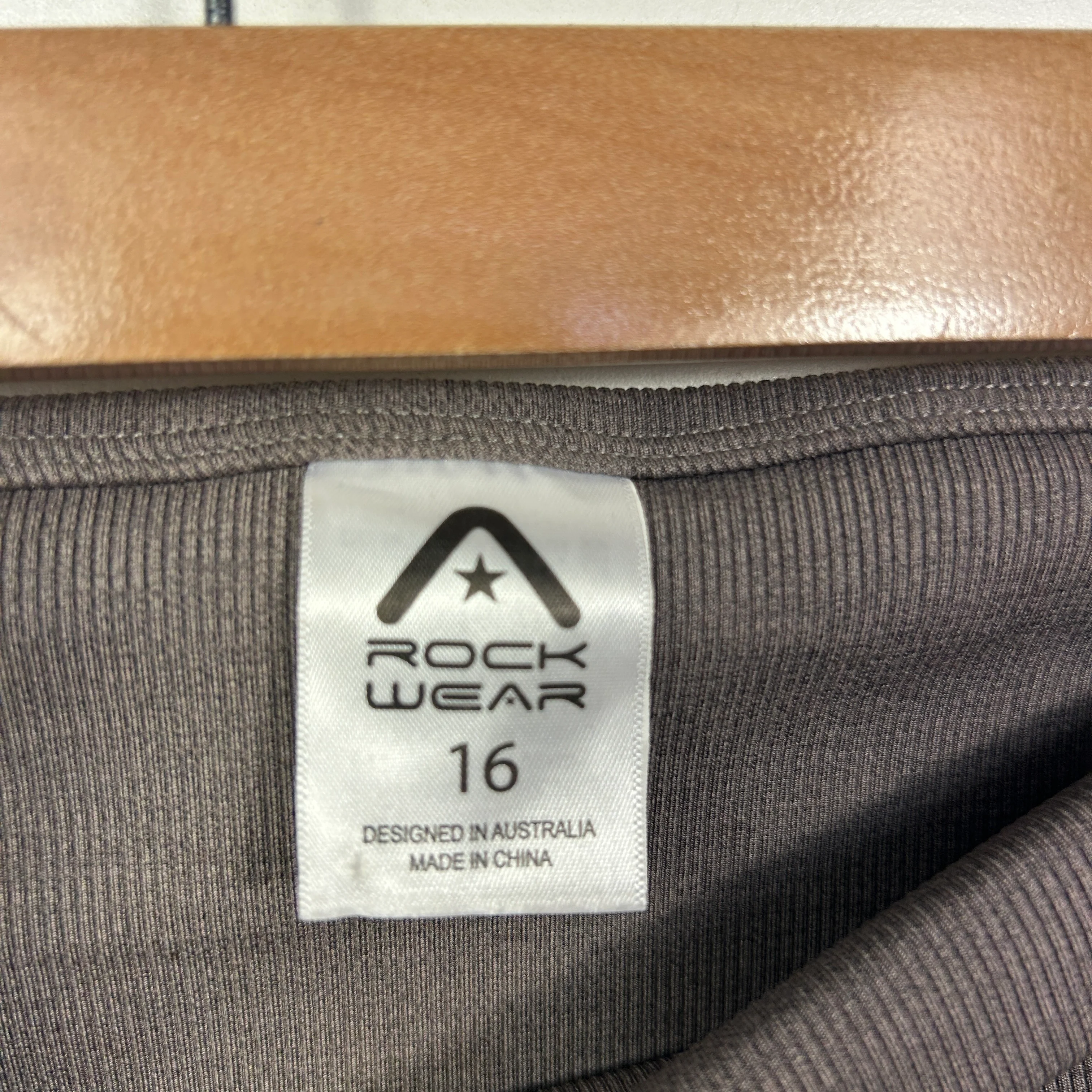 Rockwear Chocolate Brown Activewear Leggings - Size 16 - Image 2