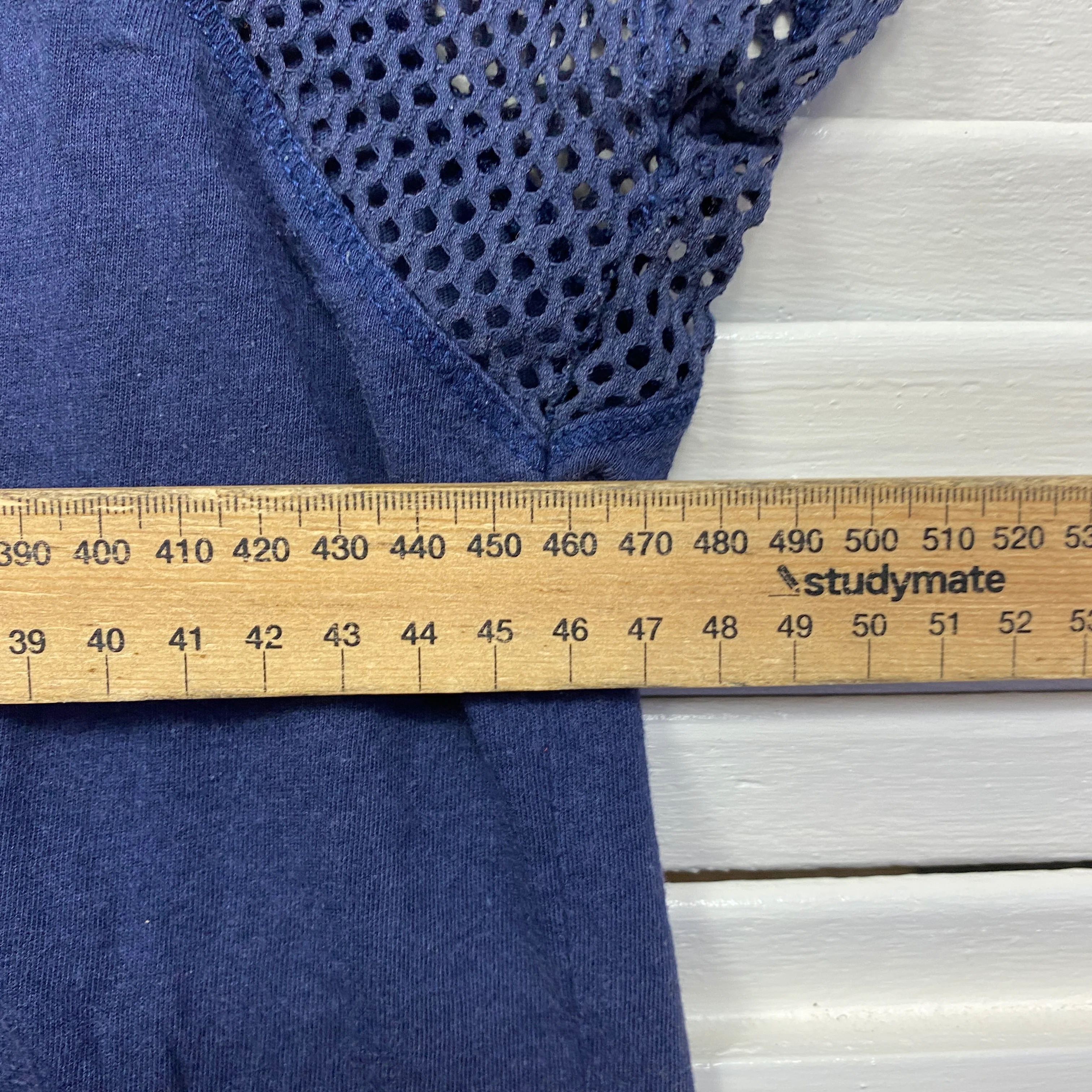 Rockwear Activewear Top Size 14 Navy Short Sleeve - Image 5