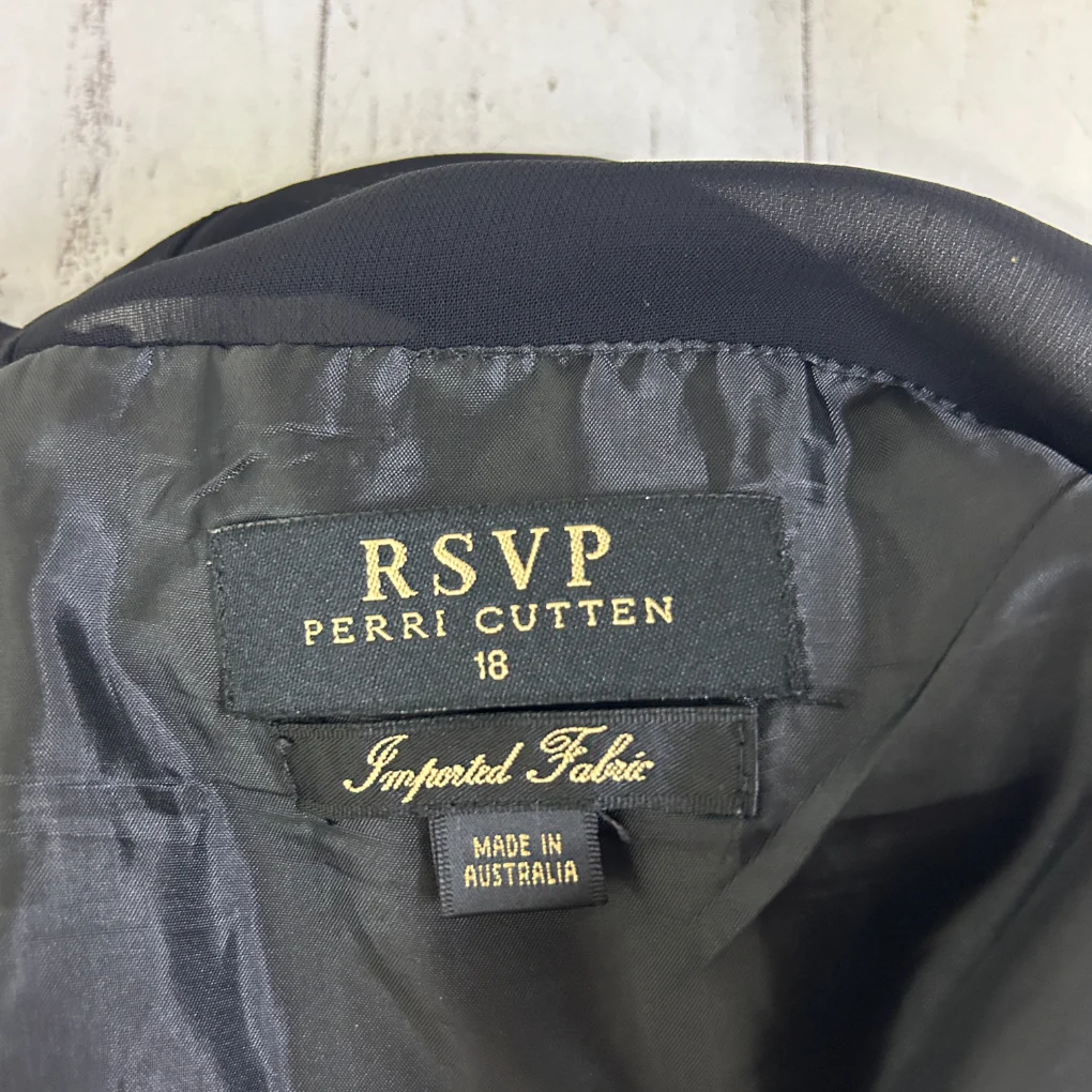 RSVP Perri Cutten Black Sleeveless Pencil Dress - Size 18 - Image 2