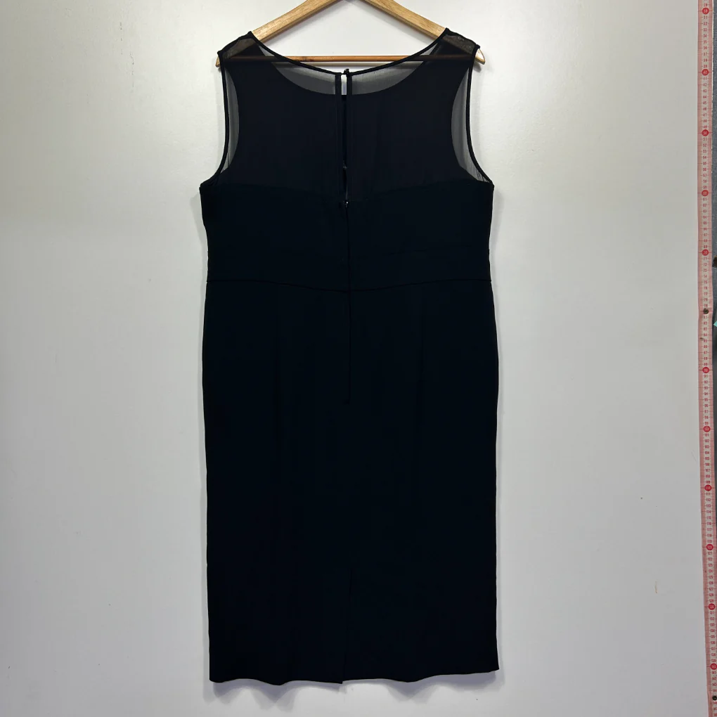 RSVP Perri Cutten Black Sleeveless Pencil Dress - Size 18 - Image 4