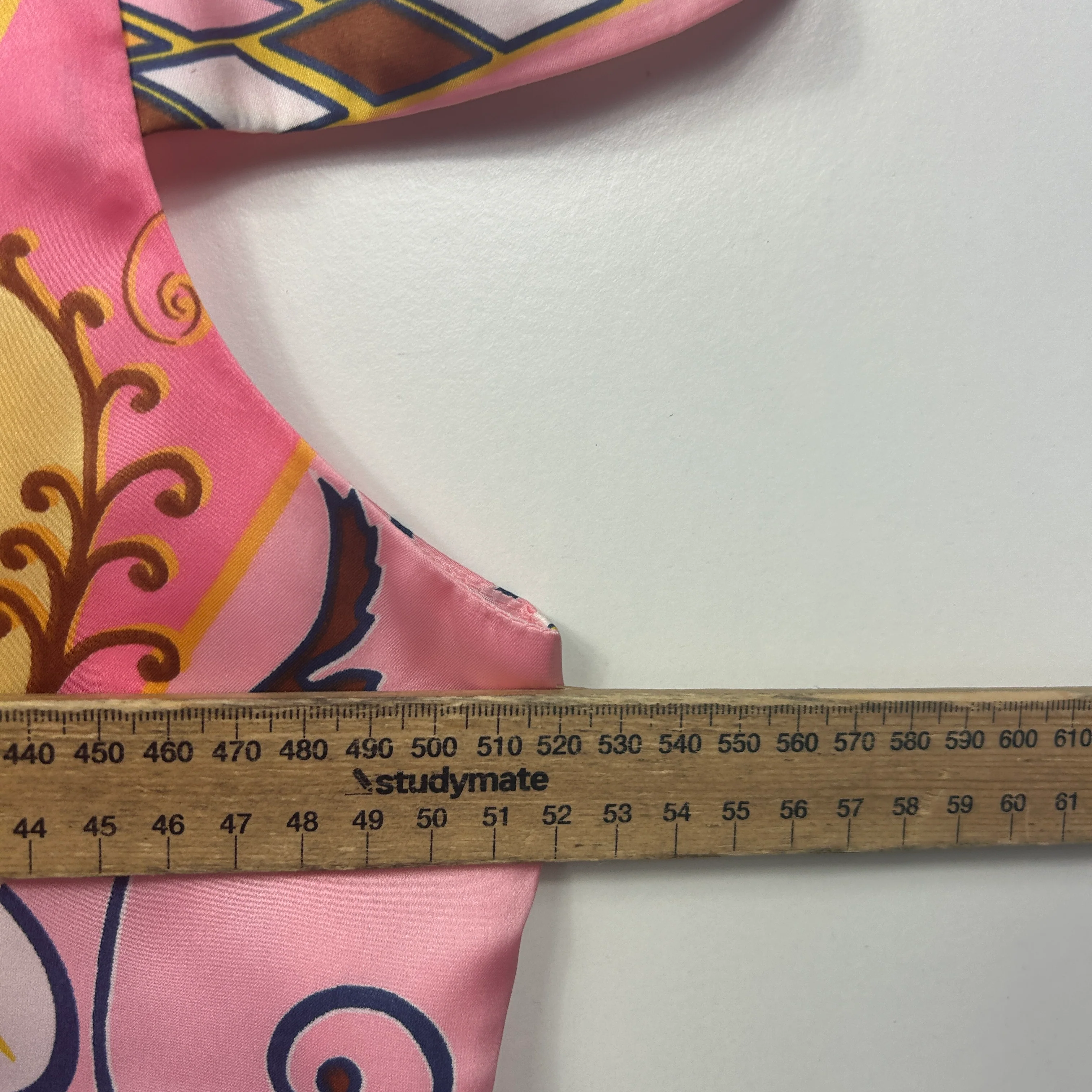 RSVP Perri Cutten Pink Printed Cap Sleeve Dress - Size 18 - Image 4