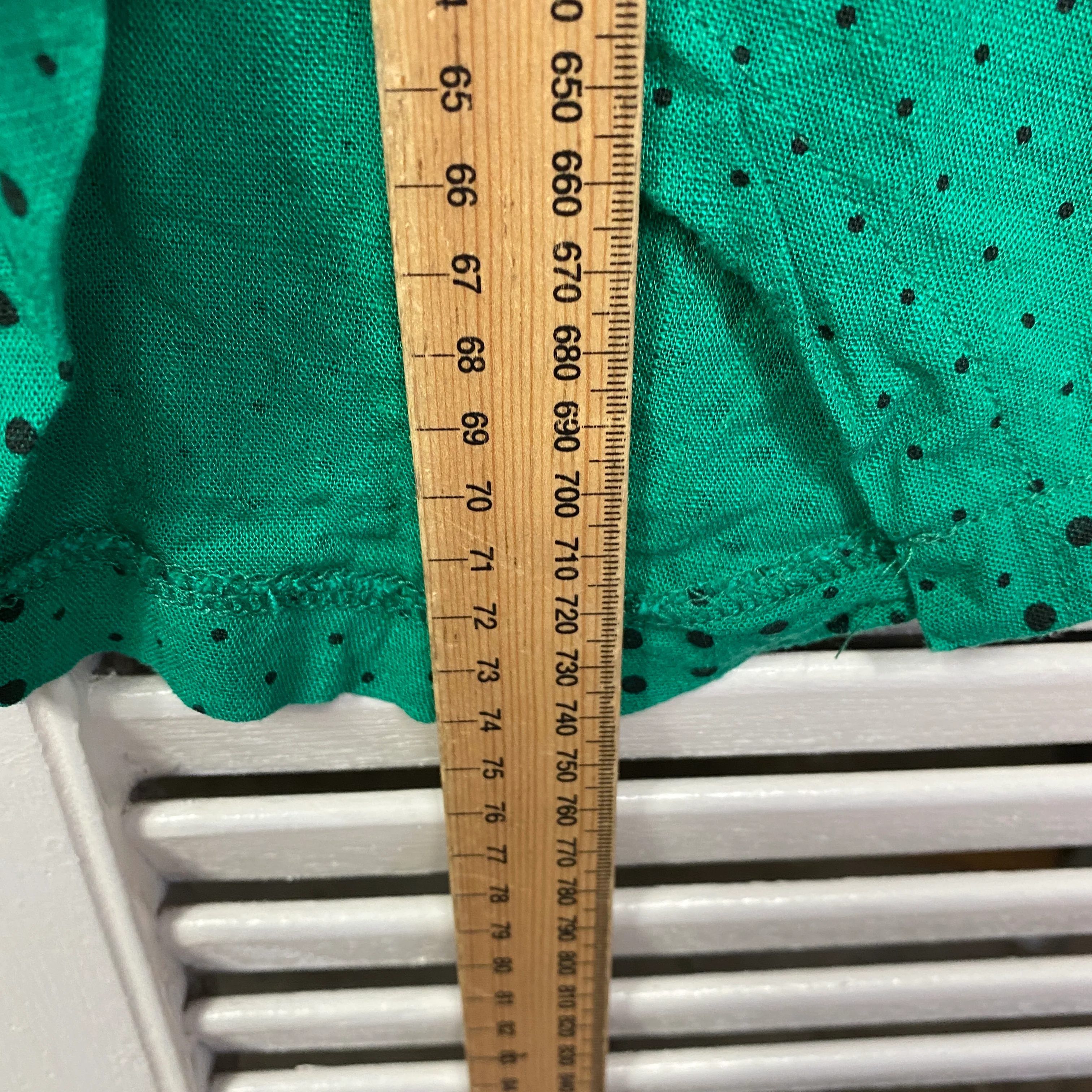 Ruby Rain Tunic Top Size 14 Short Sleeve Green Linen Blend - Image 8