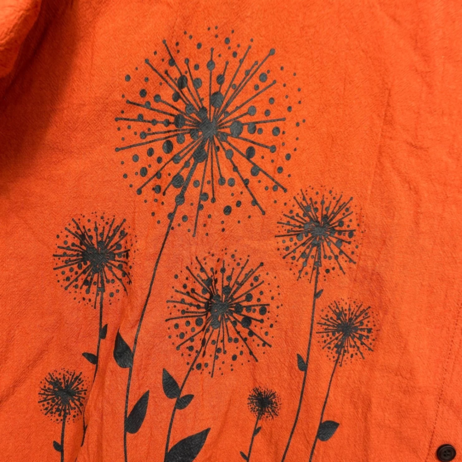 Rust Orange Cotton Blend Short Sleeve Blouse Top Size 3XL 16 18 Dandelion - Image 3