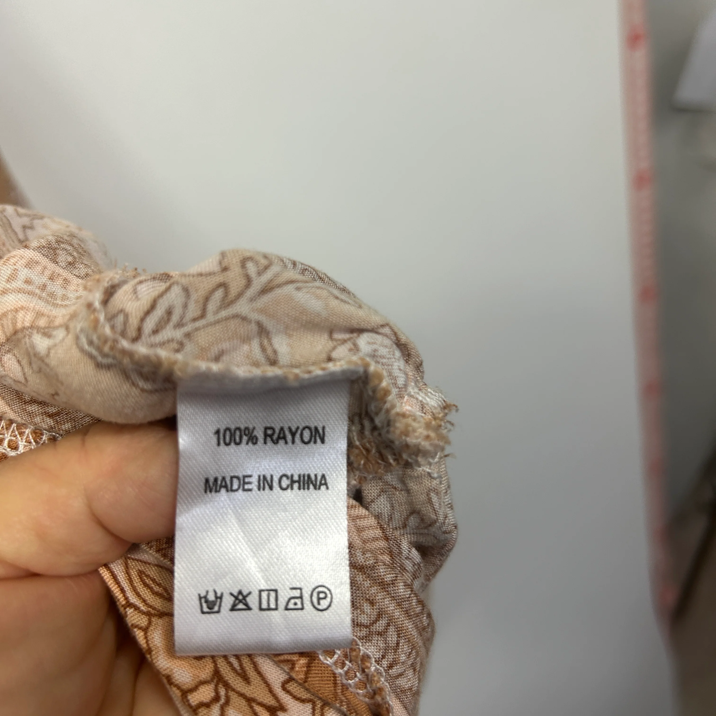 Salty Bright Beige Floral Boho Dress - Size 12 - Image 4