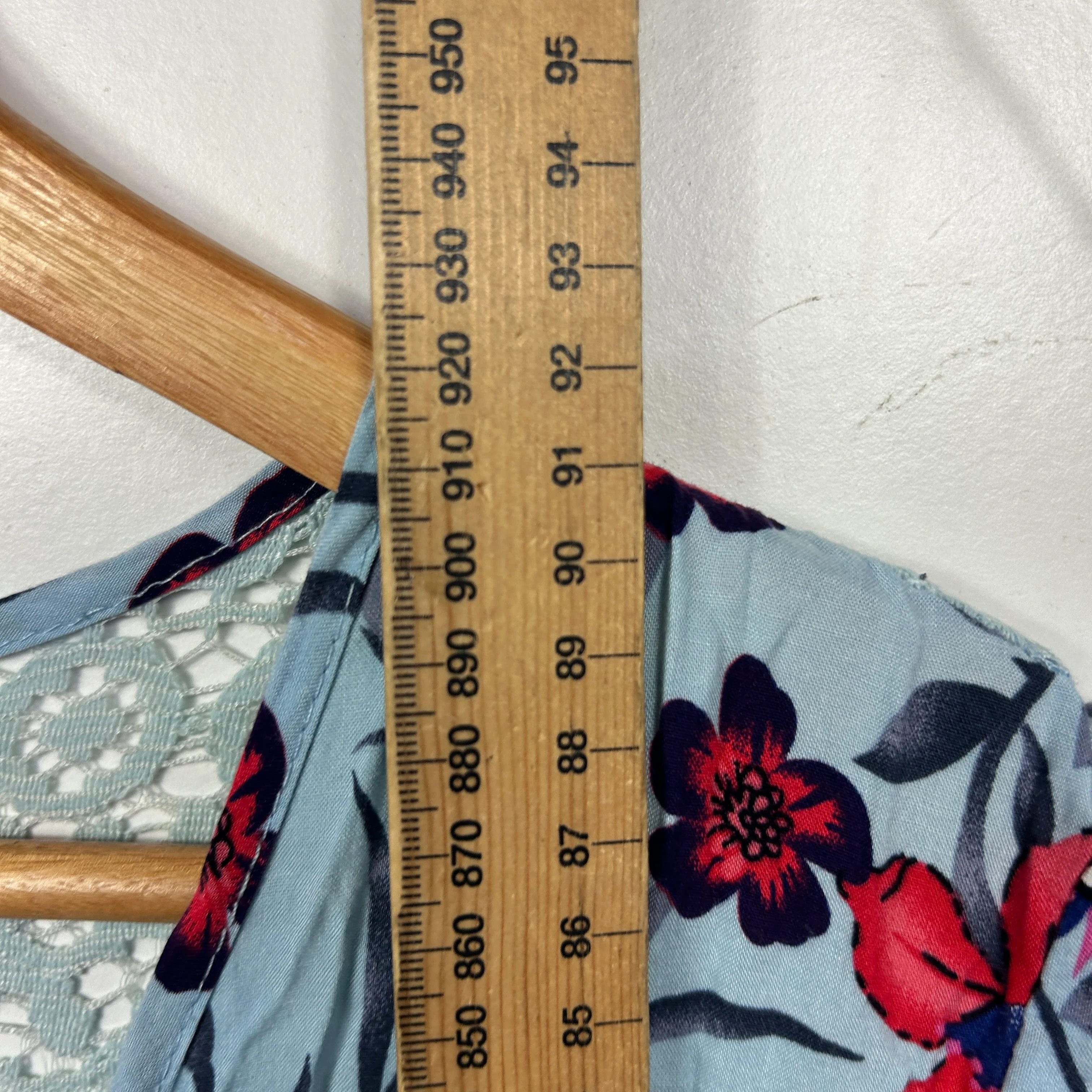 Sanctum Blue Floral Print Dress - Size L - Image 7