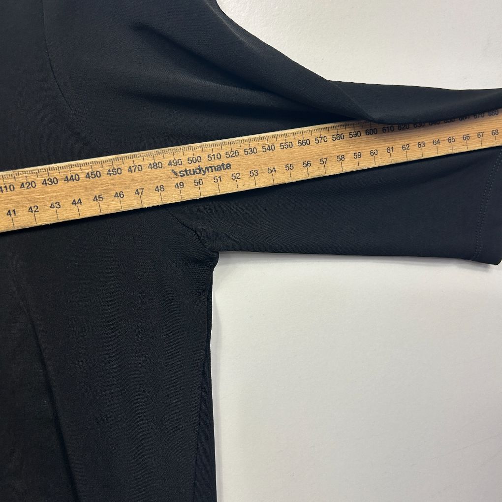Sandra Soulos Black Layered Dress - Size 16 - Image 5