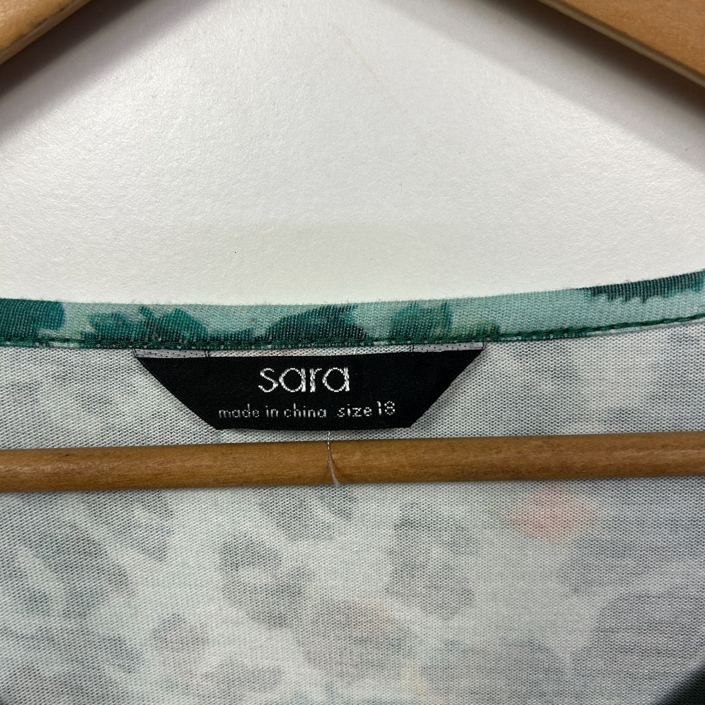 Sara Teal Ombre Top - Size 18 - Image 3