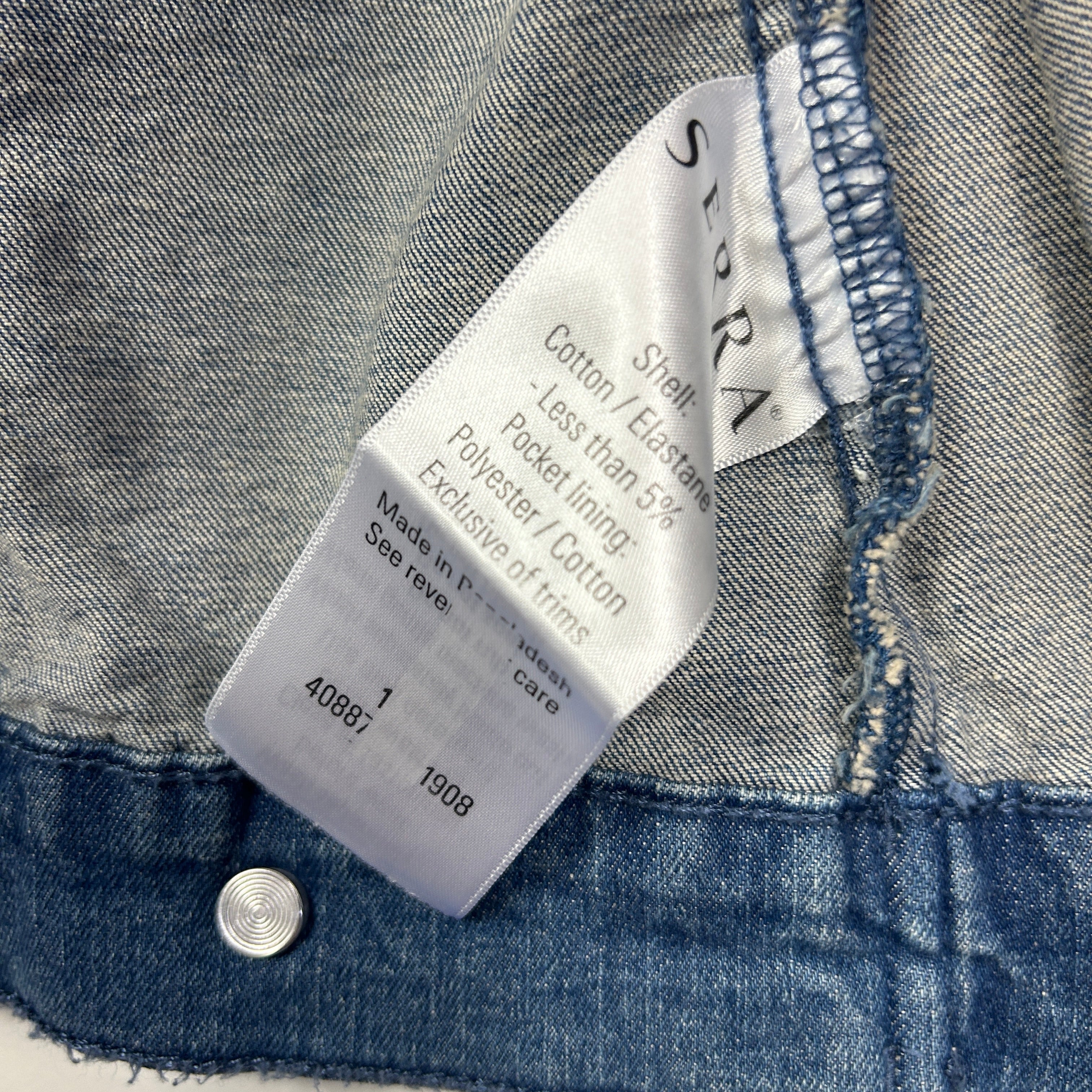 Serra Blue Denim Jacket - Size 14 - Image 3