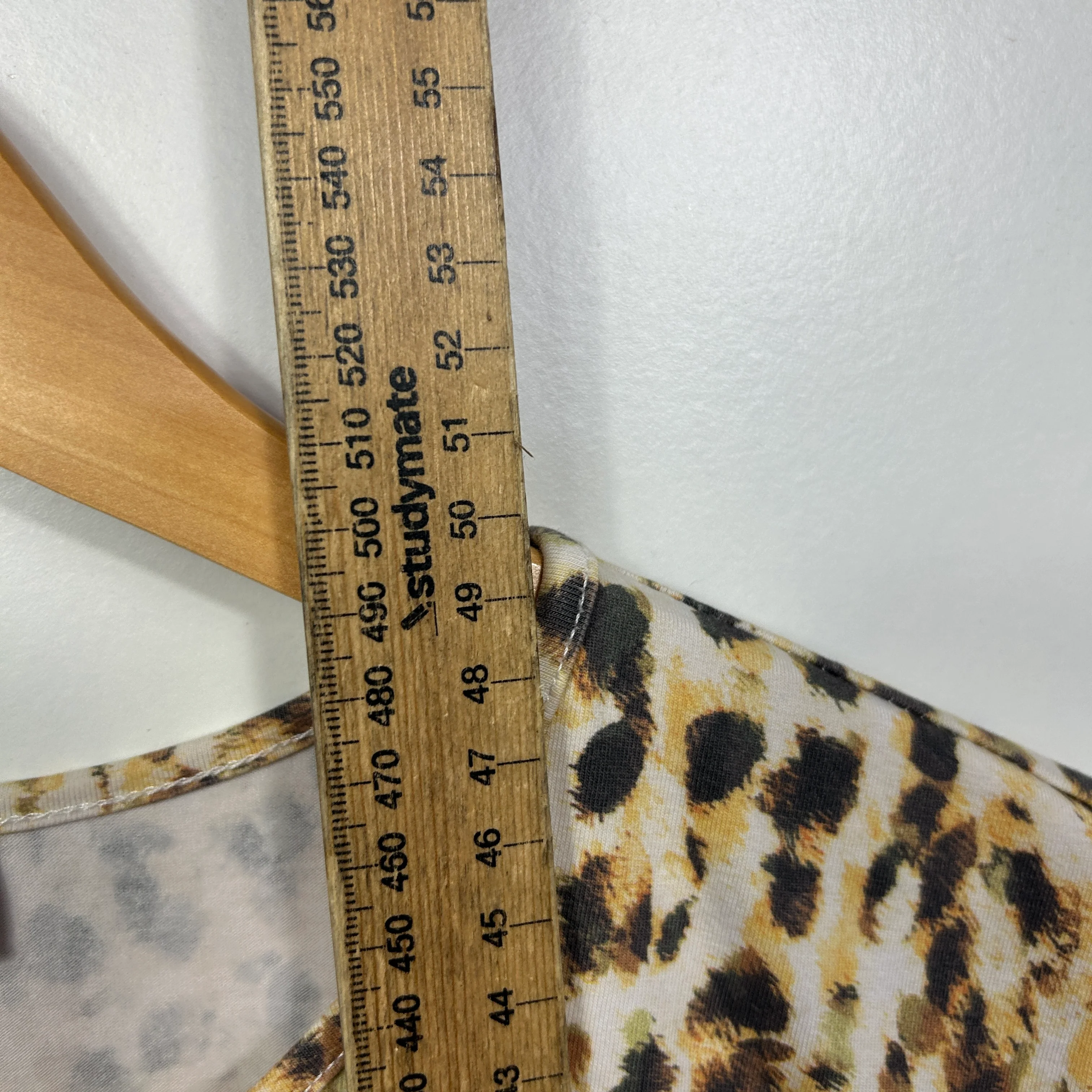 Sheike Leopard Print Crop Top - Size 16 - Image 5