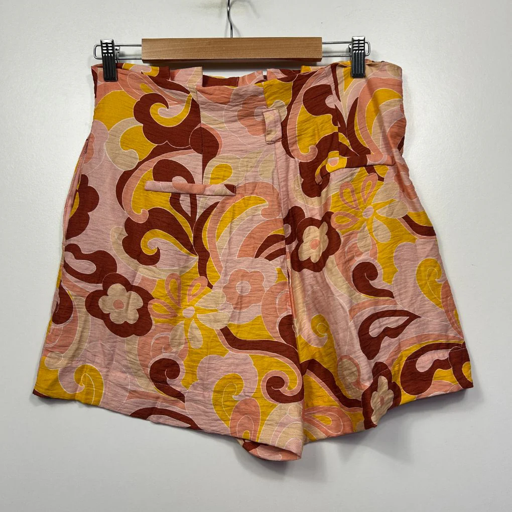 Sheike Multicoloured Retro Print Shorts - Size 14 - Image 2