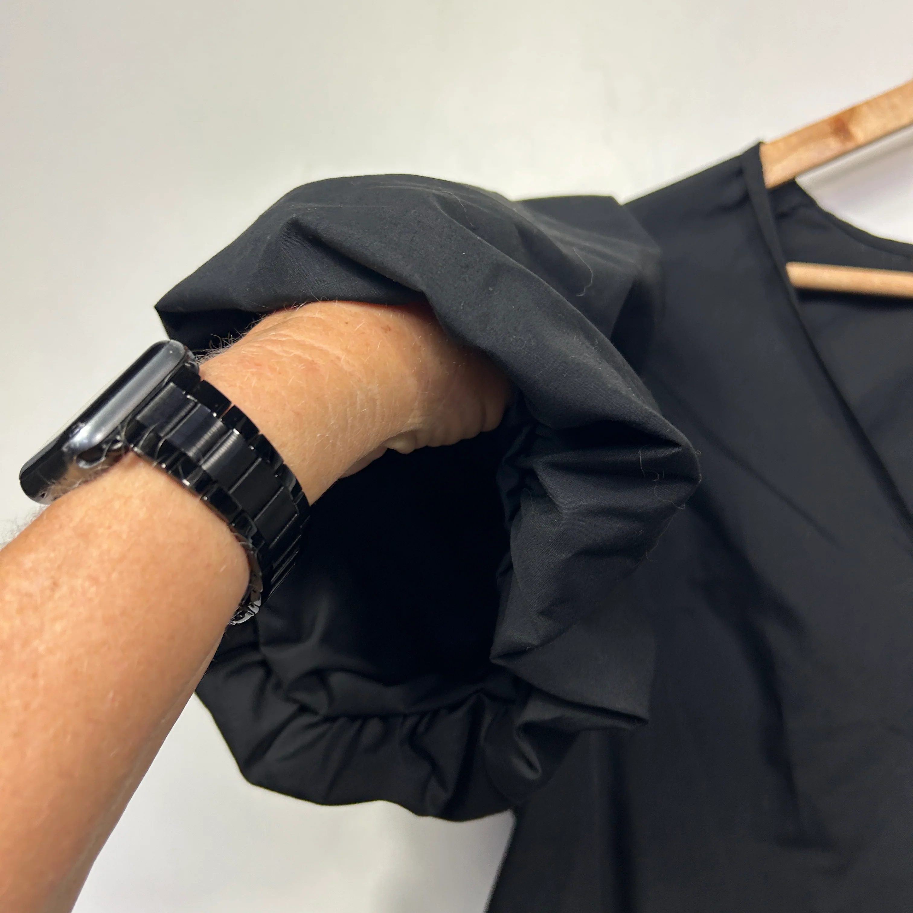Shein Black Puff Sleeves Top - Size L - Image 4