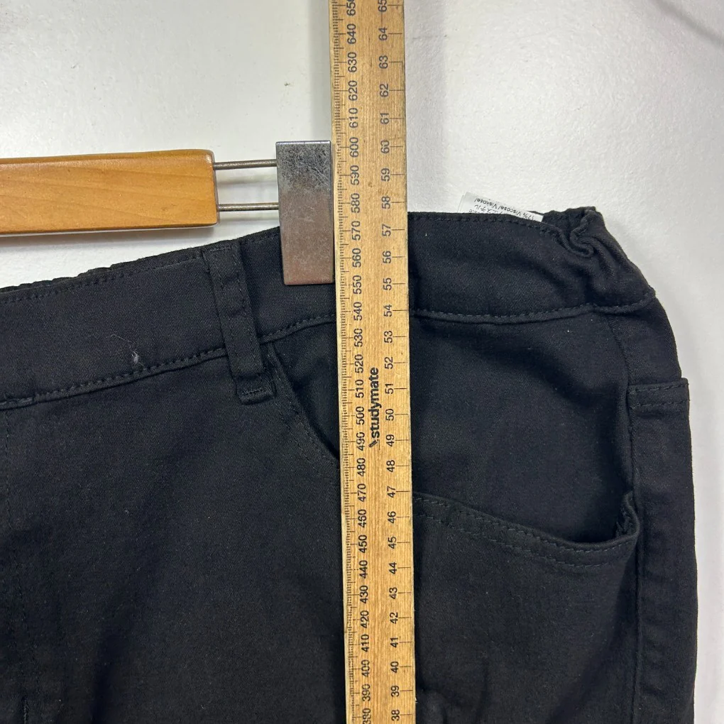Shein Cotton Black Distressed Shorts - Size 26 - Image 6