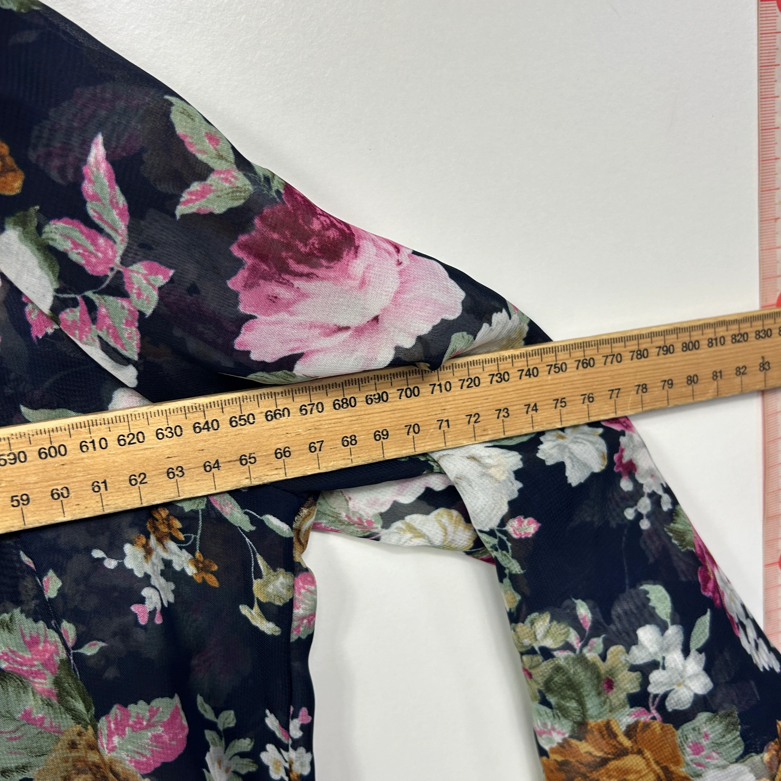 Shein Curve Black Floral Kimono - Size 16/18 - Image 5