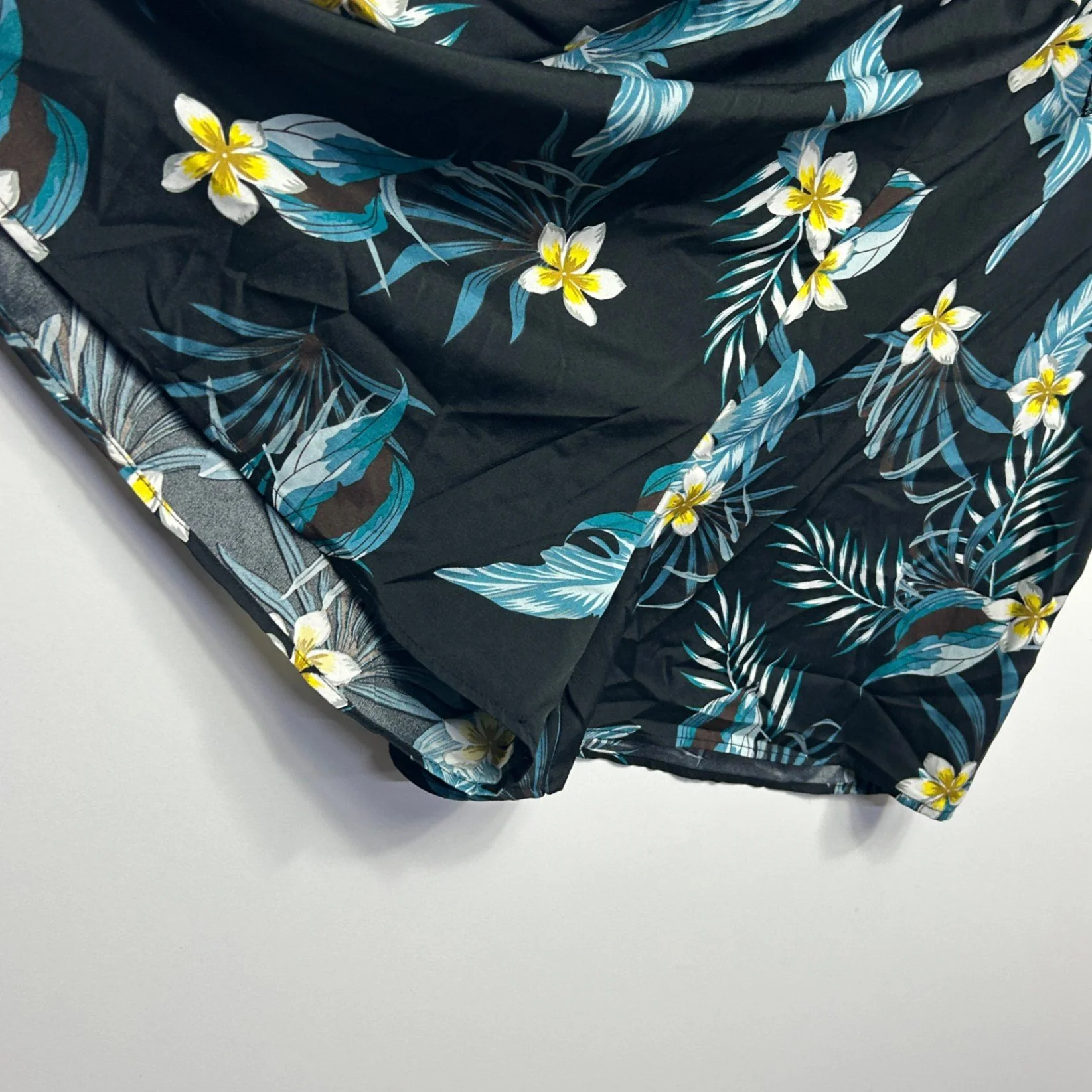 SHEIN Curve Black Floral Off Shoulder Short Sleeve Playsuit Romper 1XL 16 - Image 5
