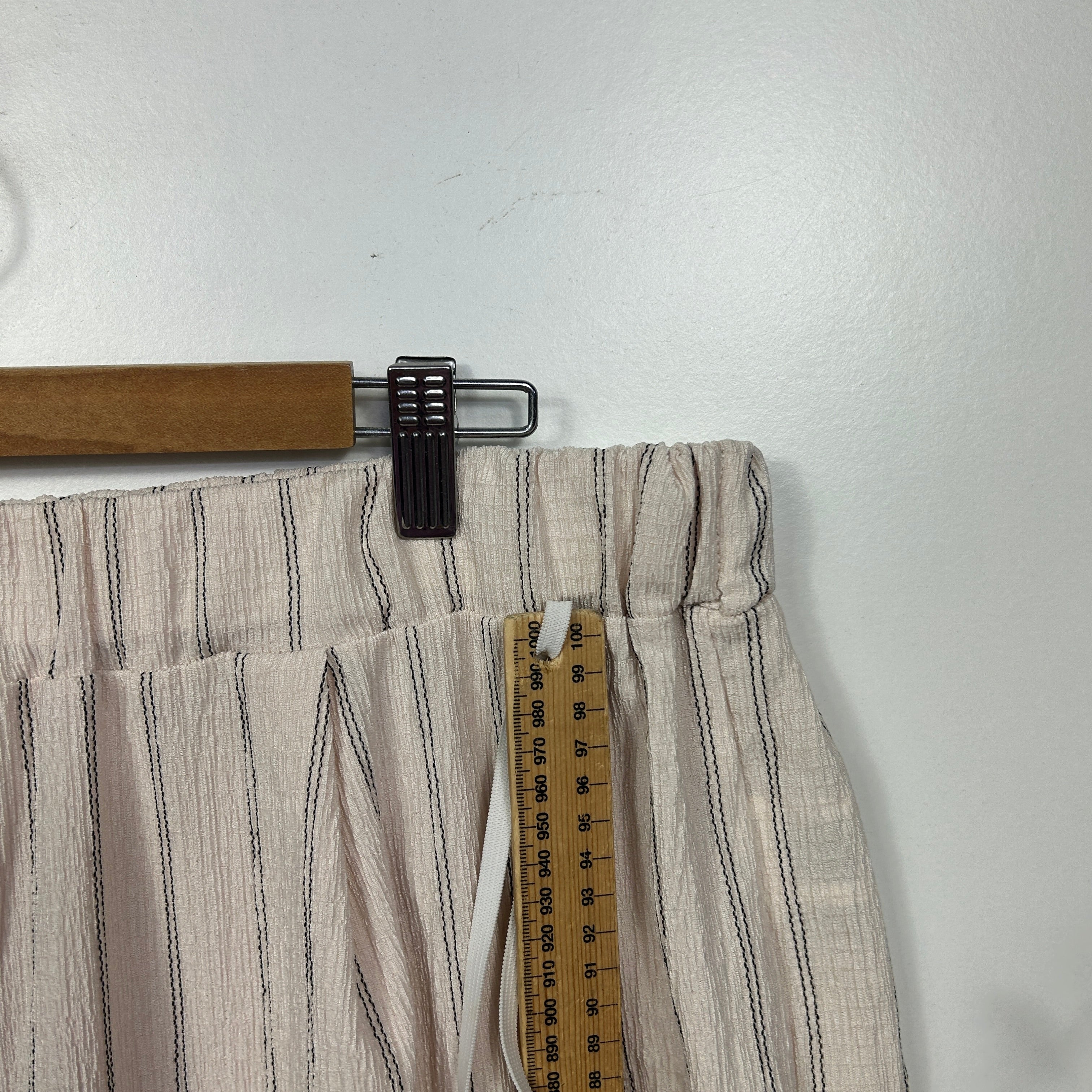 Shein Curve Cream Striped Wide Leg Pants - Size 3XL - Image 5