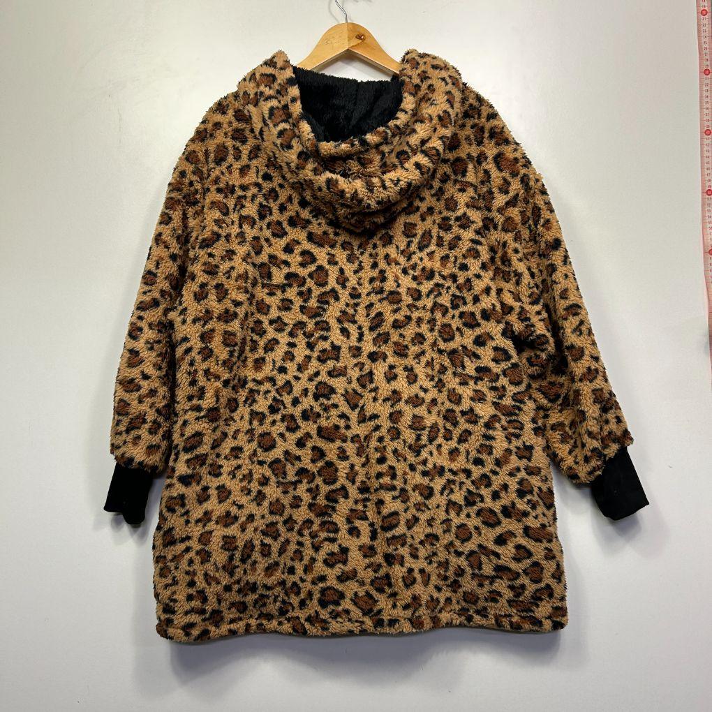 Shein Curve Leopard Print Jumper Jacket - Size 2XL - Image 4