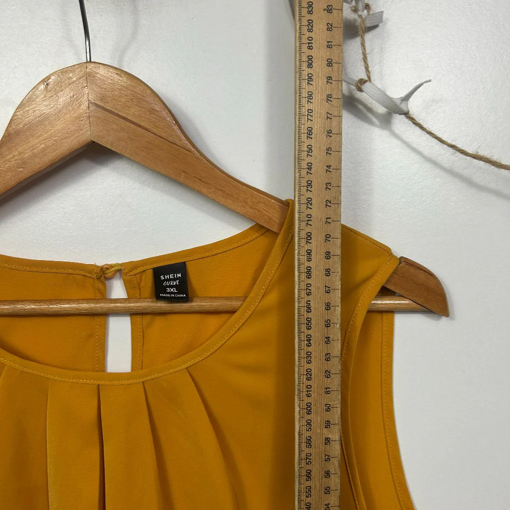 Shein Curve Mustard Vest Top - Size 3XL - Image 5