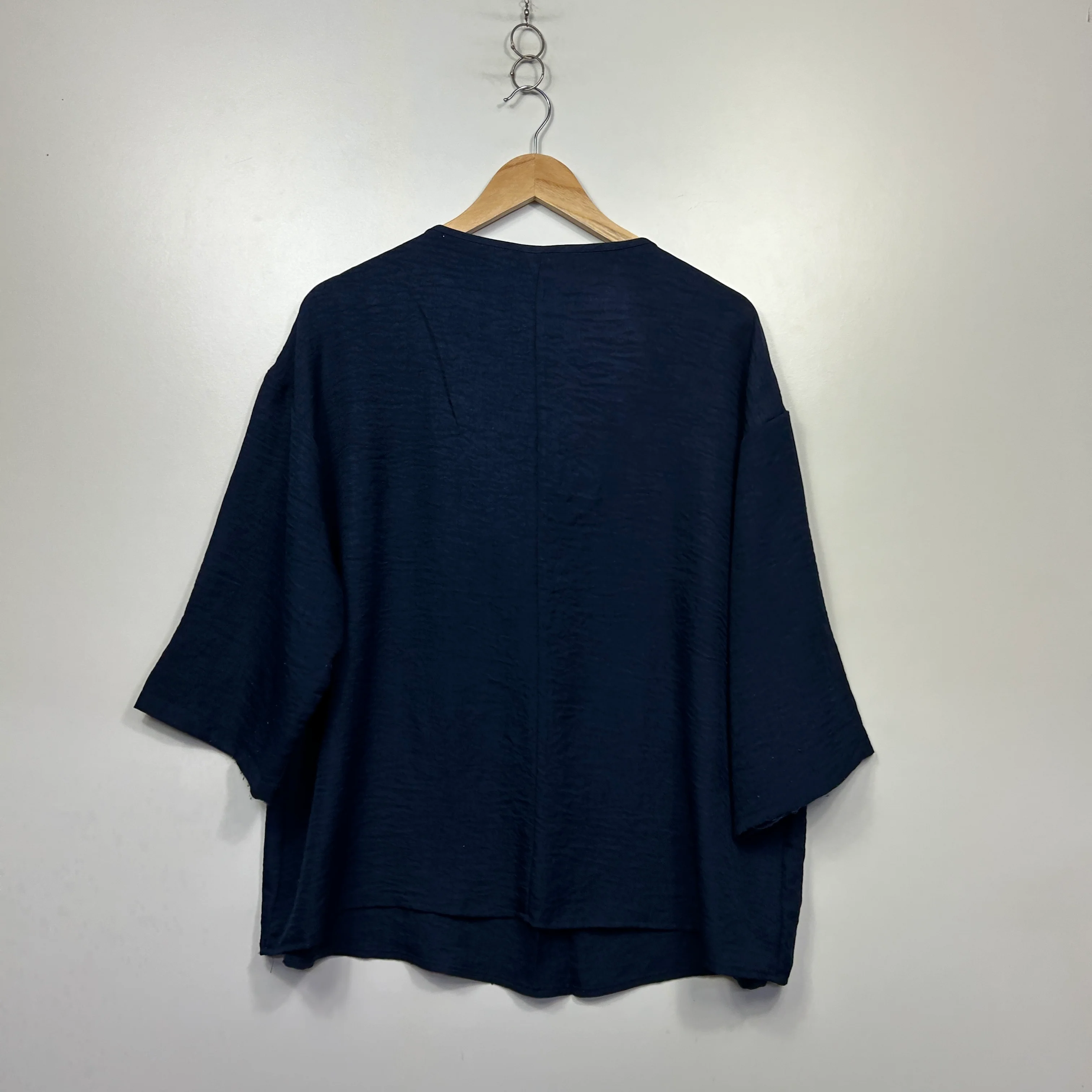 Shein Curve Navy Button-Front Top - Size 1XL - Image 3