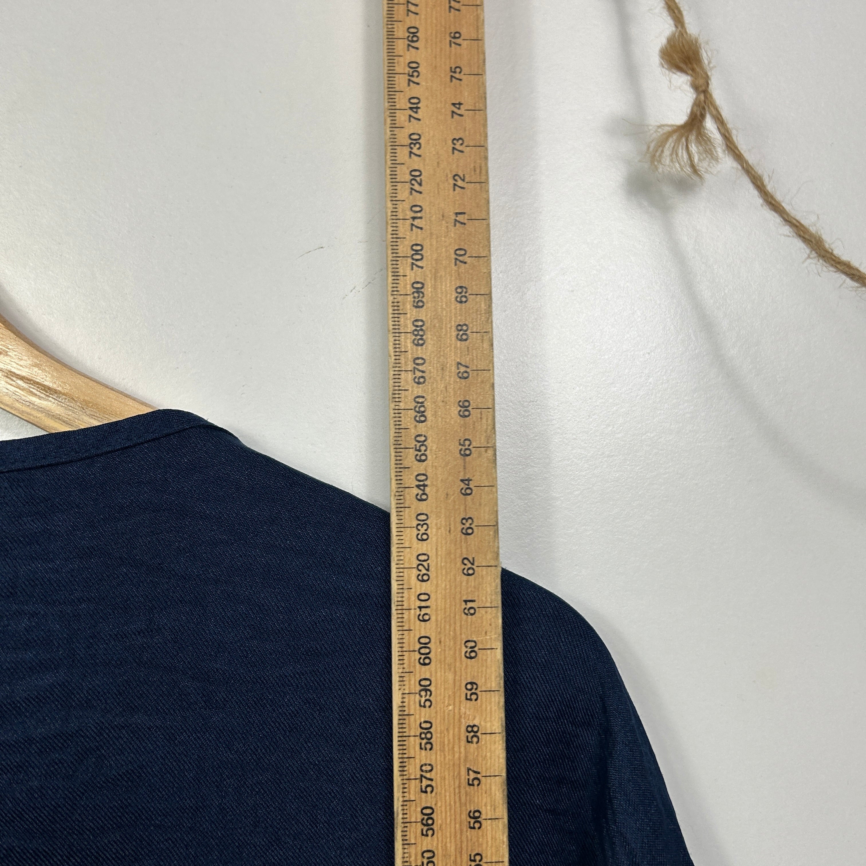 Shein Curve Navy Button-Front Top - Size 1XL - Image 4