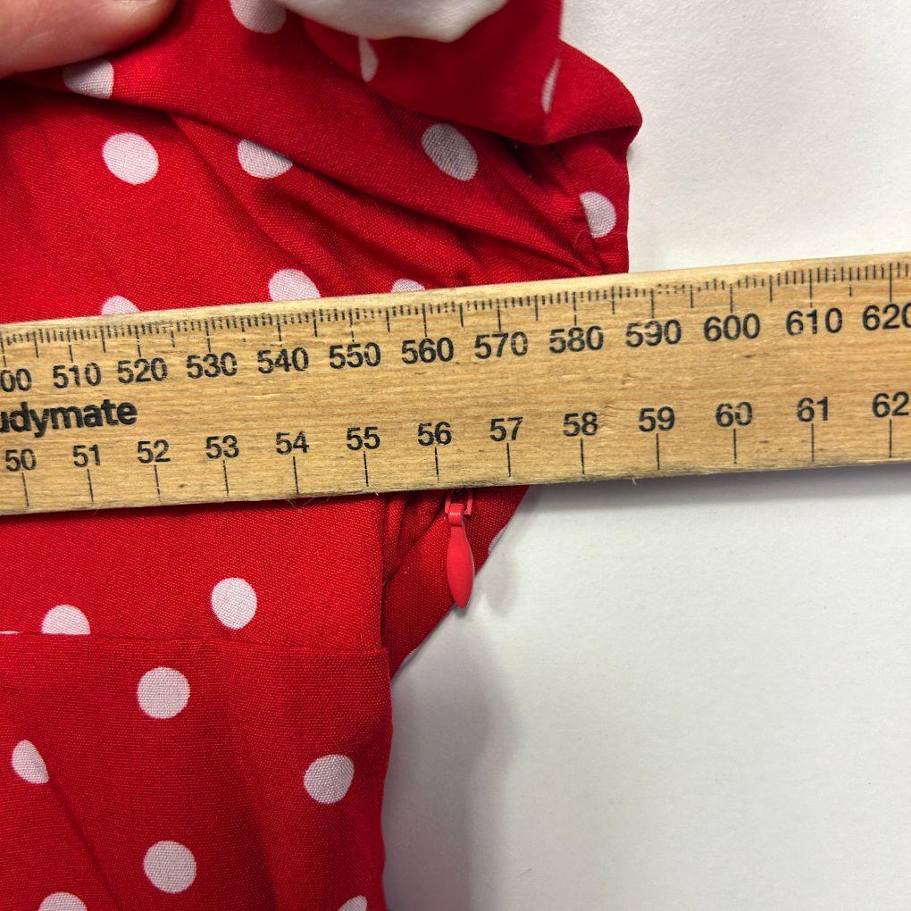 Shein Curve Red Polka Dot Dress - Size 22 - Image 6