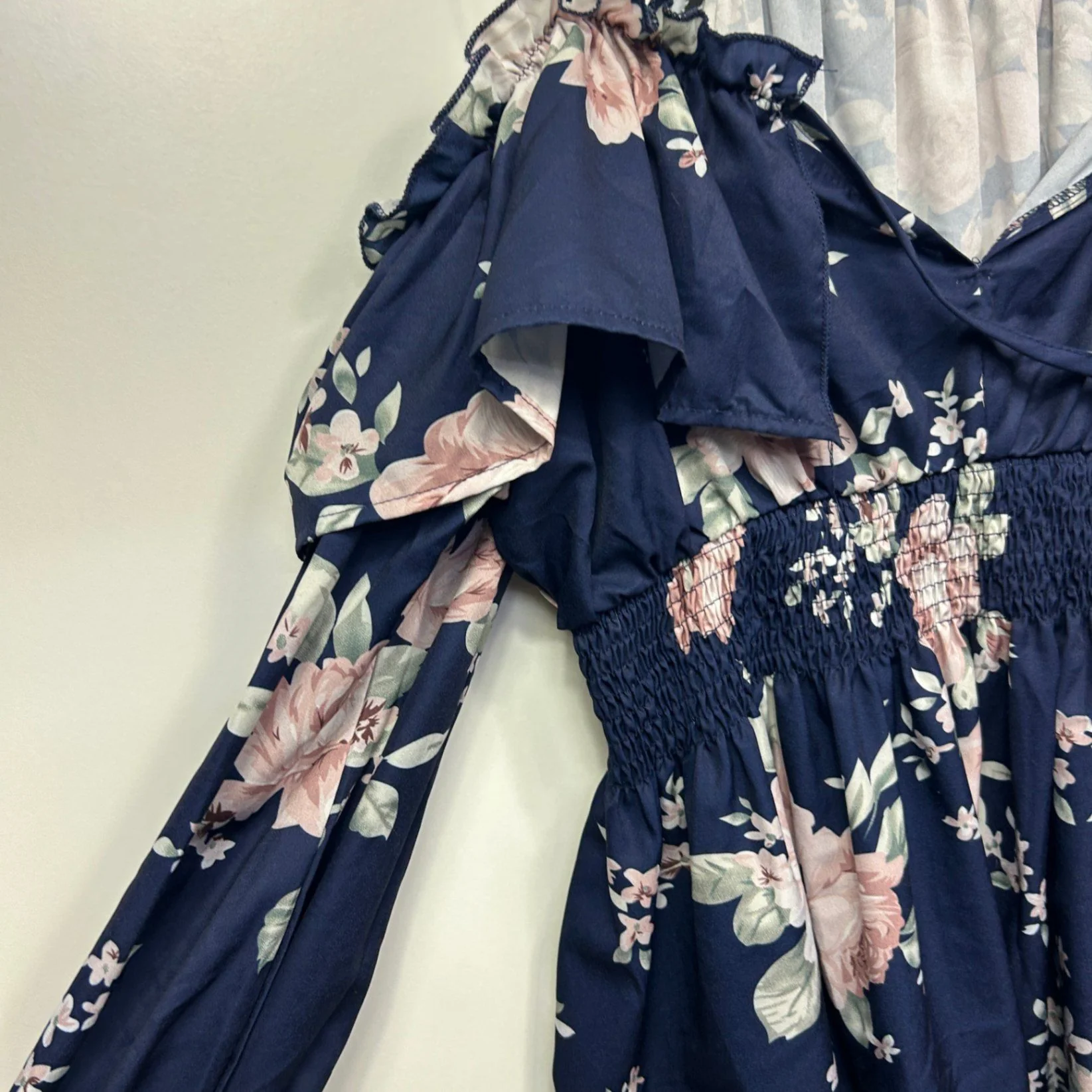 SHEIN Dress Size 16 Cold Shoulder Floral Long Sleeve - Image 4