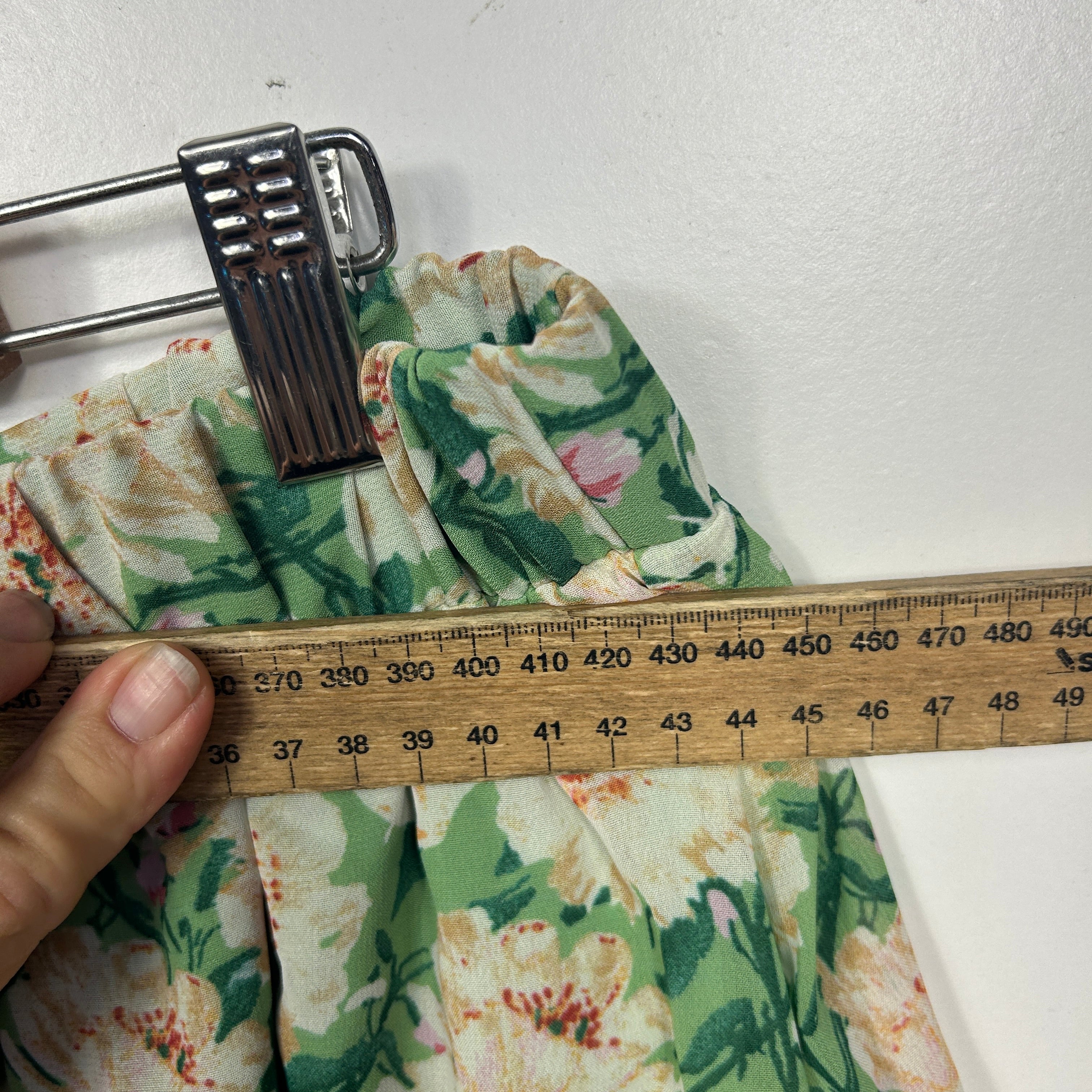 Shein Green Floral Maxi Skirt - Size 2XL - Image 3