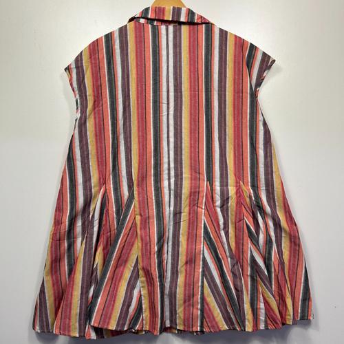 Shein Multicoloured Striped Sleeveless Shirt - Size 1XL - Image 2