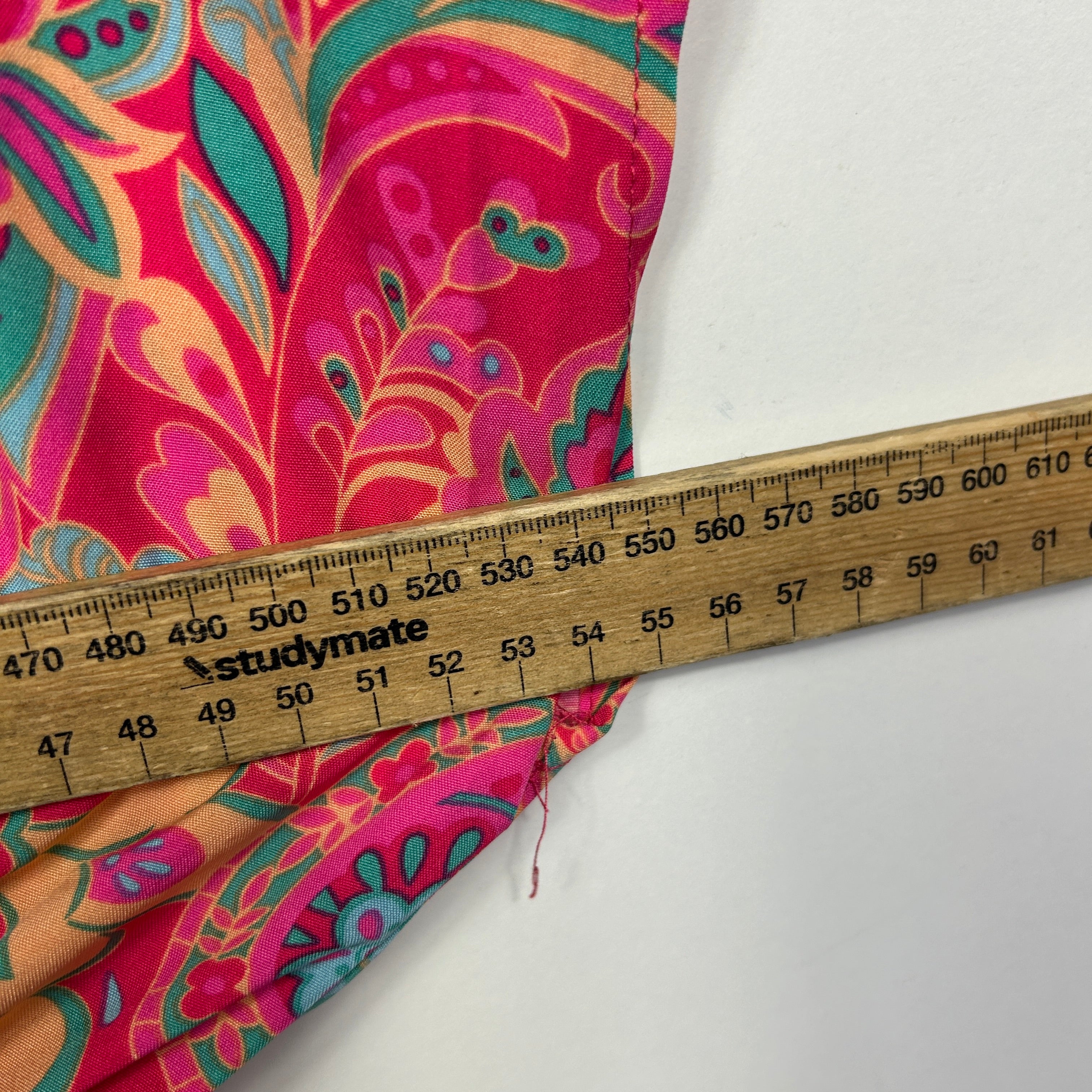Shein Pink Multicoloured Paisley Dress - Size 0XL - Image 4