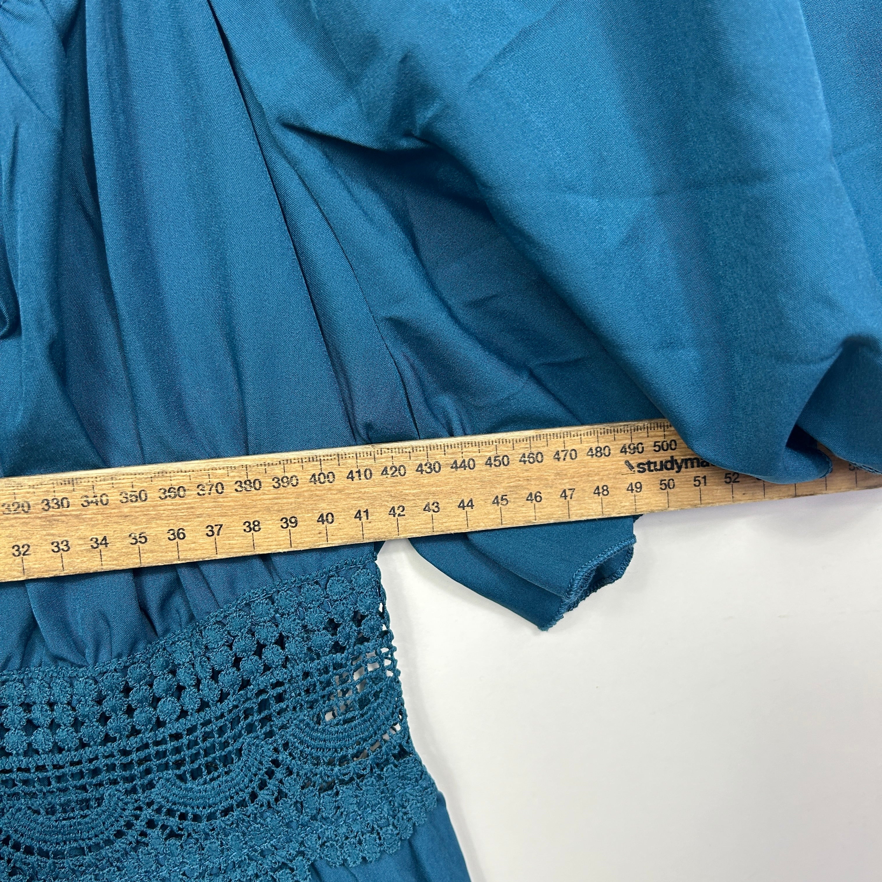 Shein Teal Tiered Maxi Dress - Size 0XL - Image 5